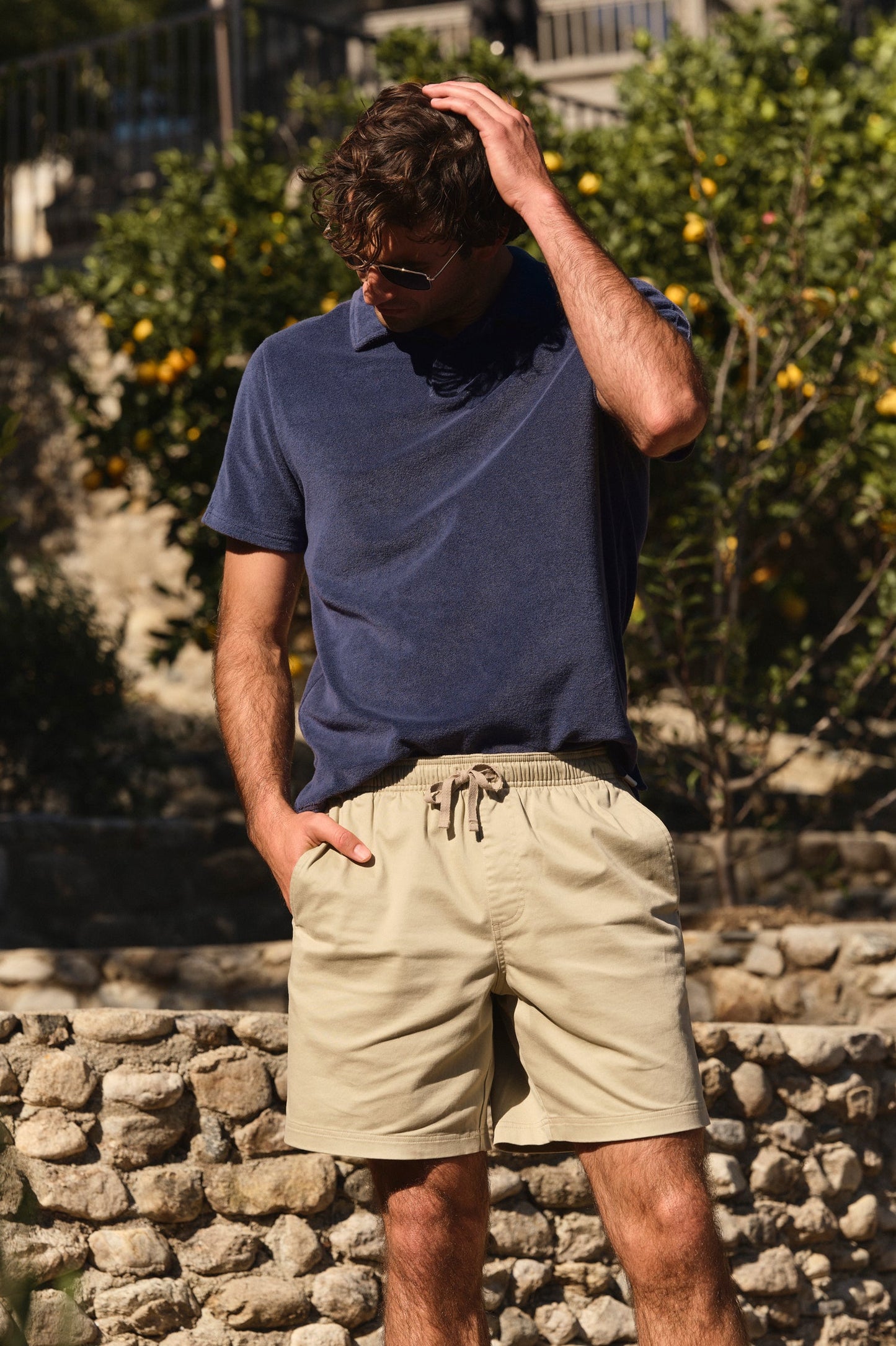 Fair Harbor Horizon Pull On Short - Khaki