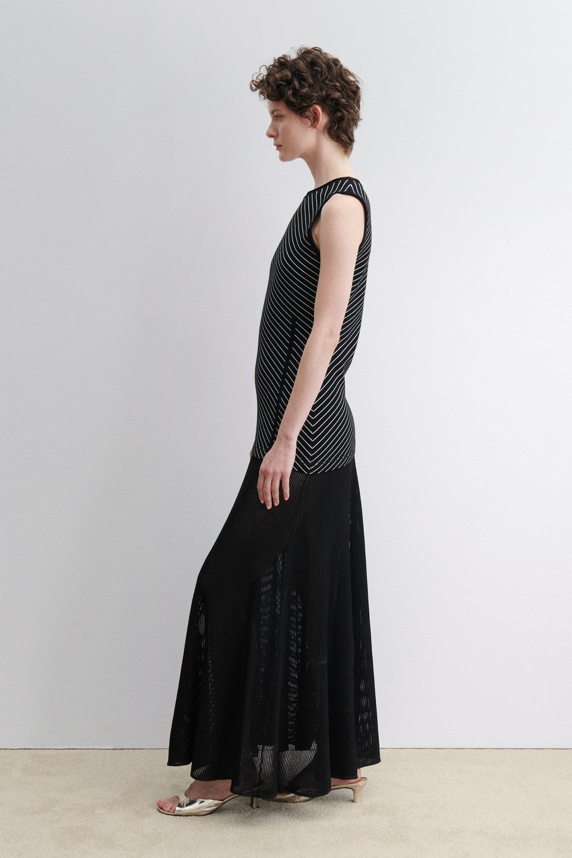 Rachel Comey | Kimbell Dress Diagonal Stripe