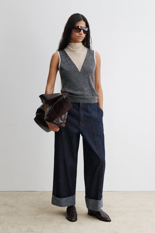 Rachel Comey | Horwill Top Charcoal-Cream