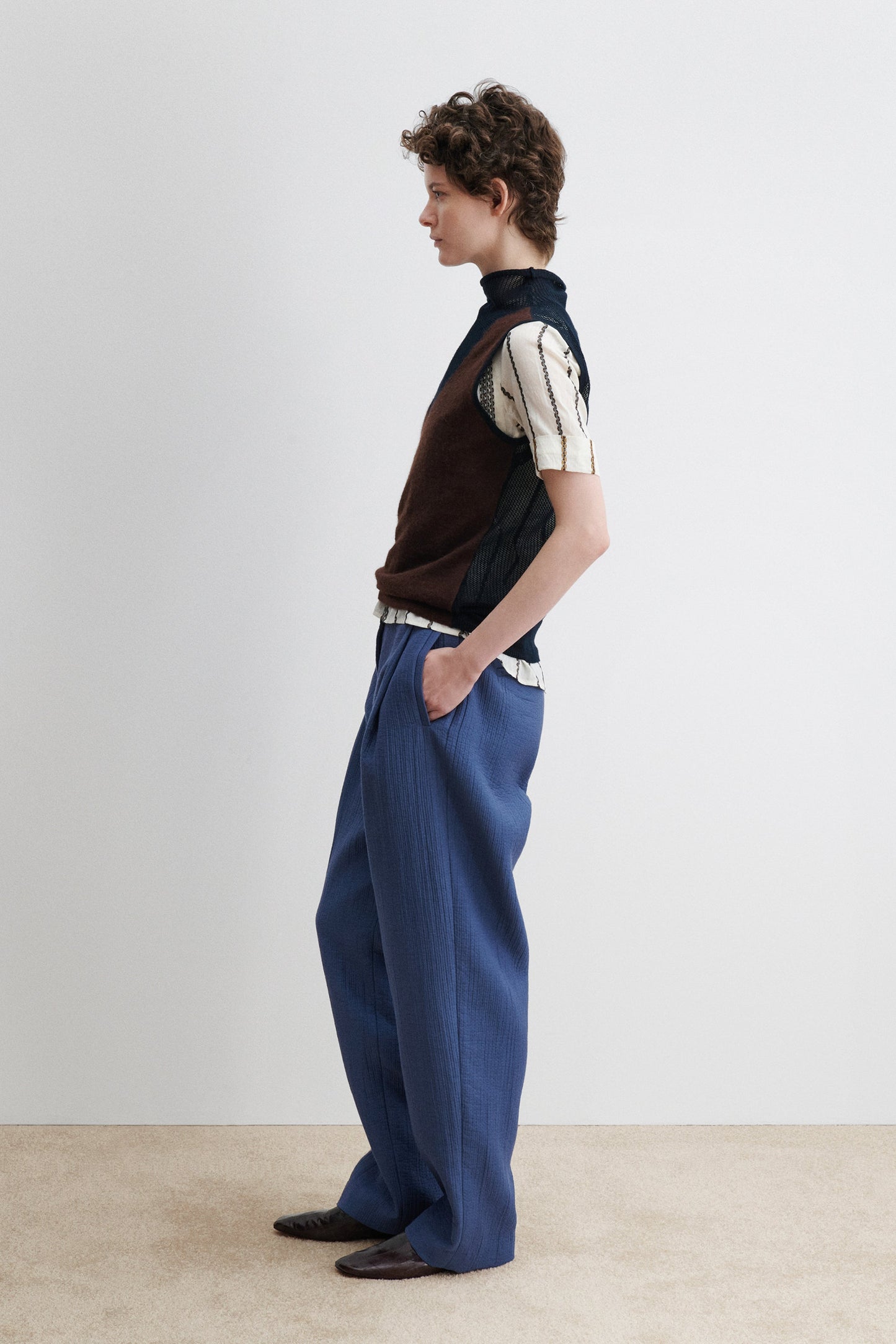 Rachel Comey | Horwill Top Charcoal-Cream