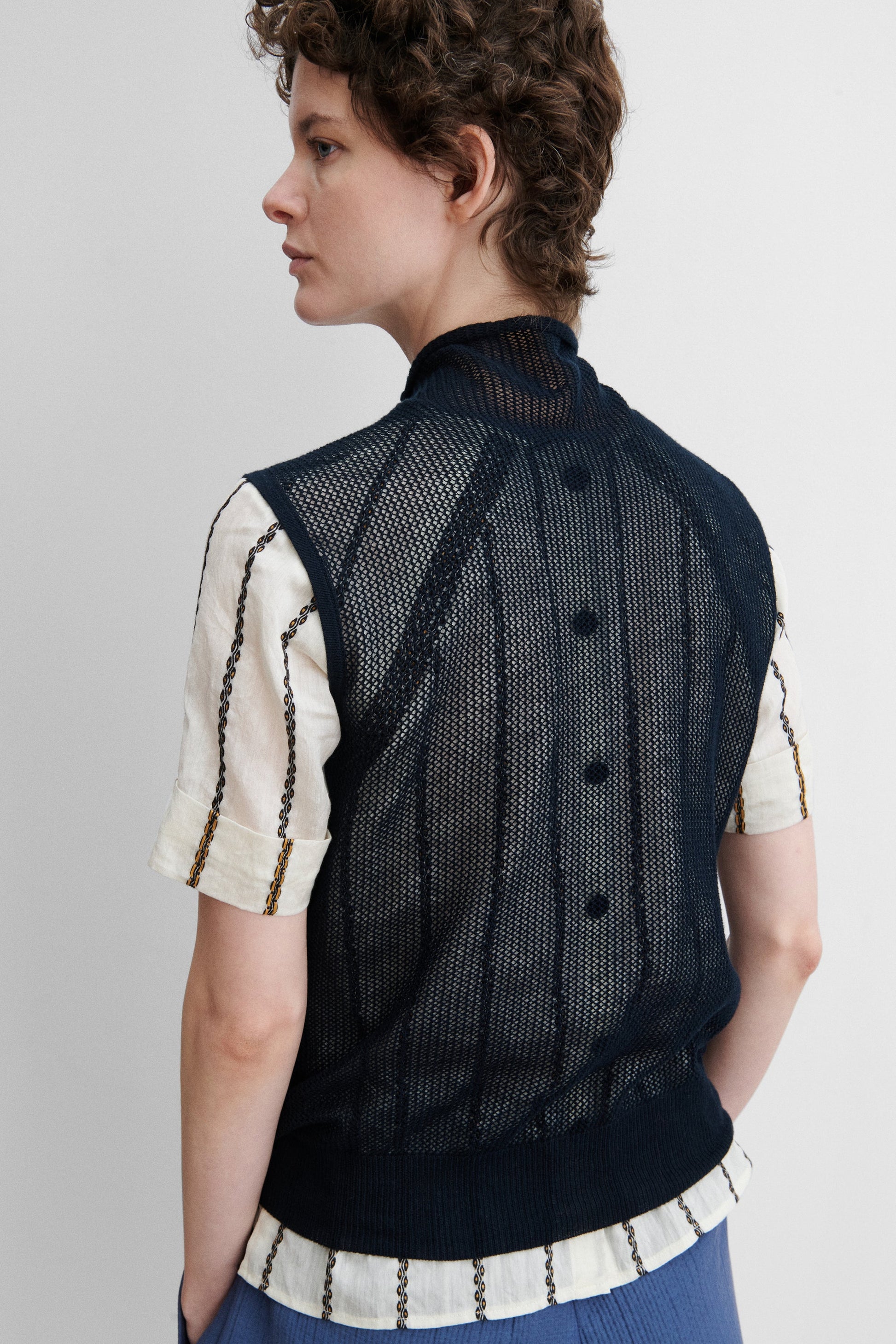 Rachel Comey | Horwill Top Charcoal-Cream