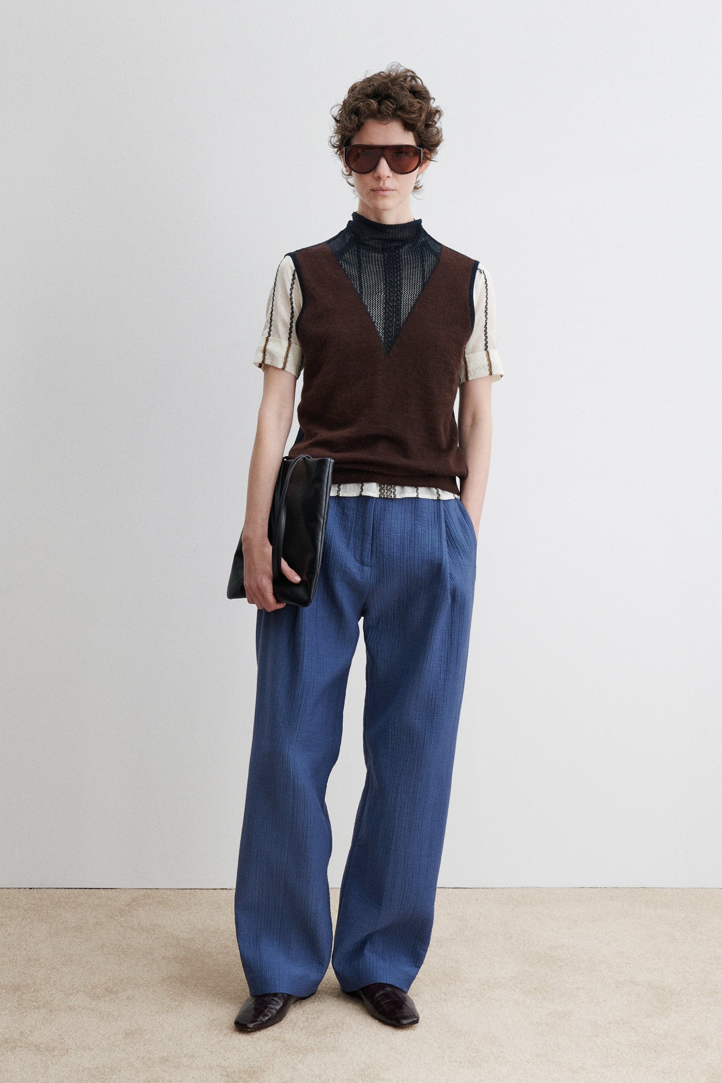 Rachel Comey | Horwill Top Charcoal-Cream