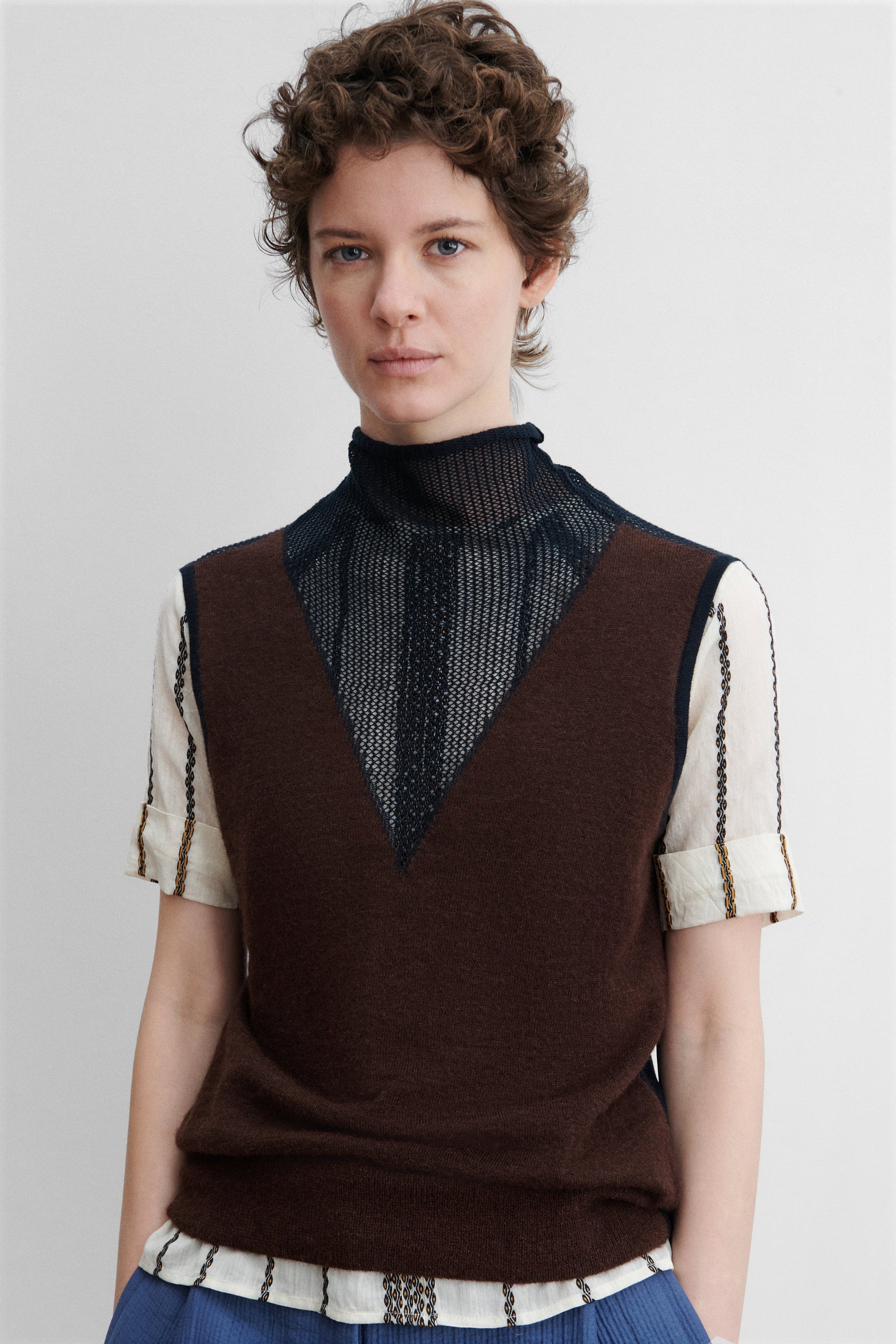 Rachel Comey | Horwill Top Charcoal-Cream