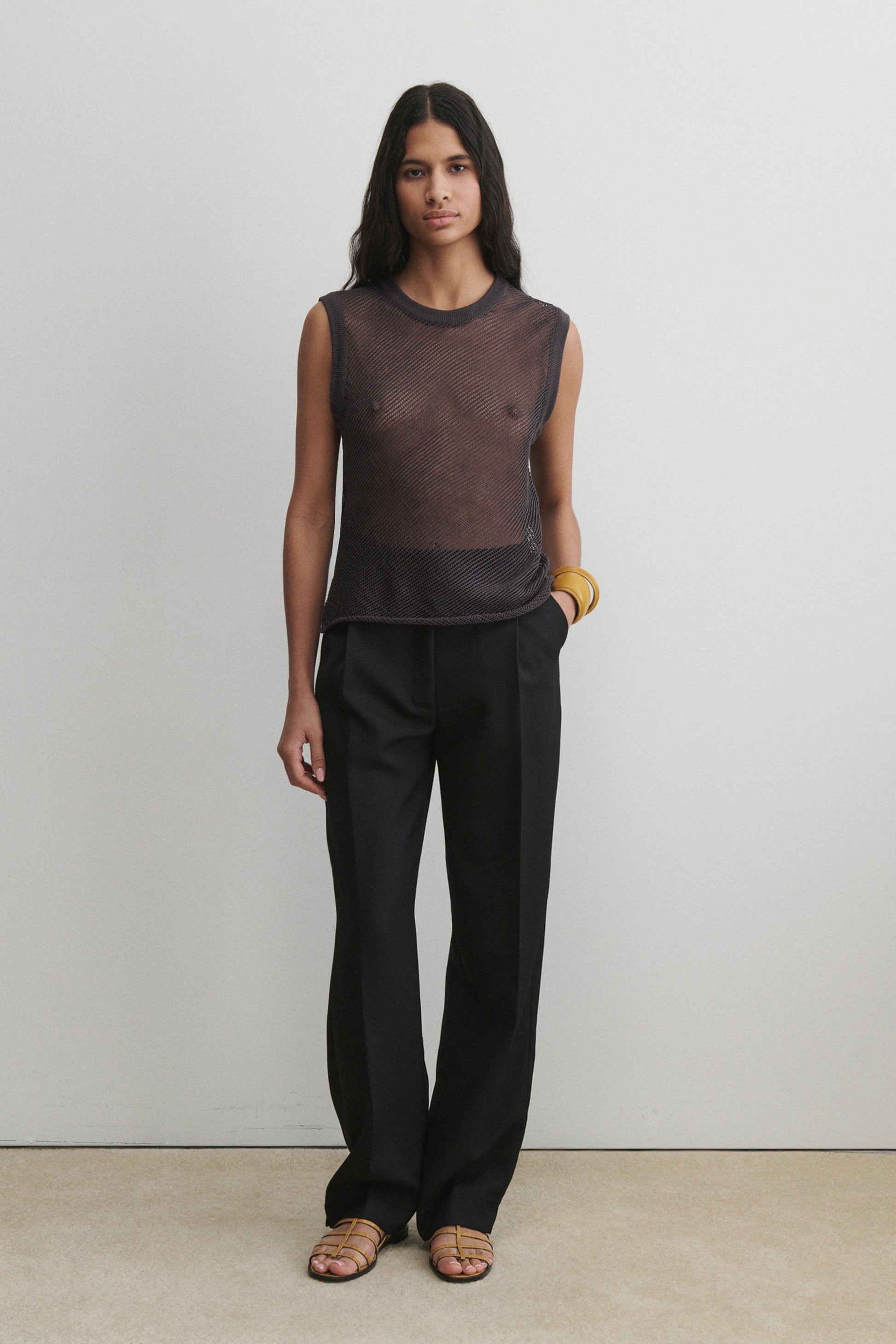 Rachel Comey | Rhett Tank Charcoal Multi
