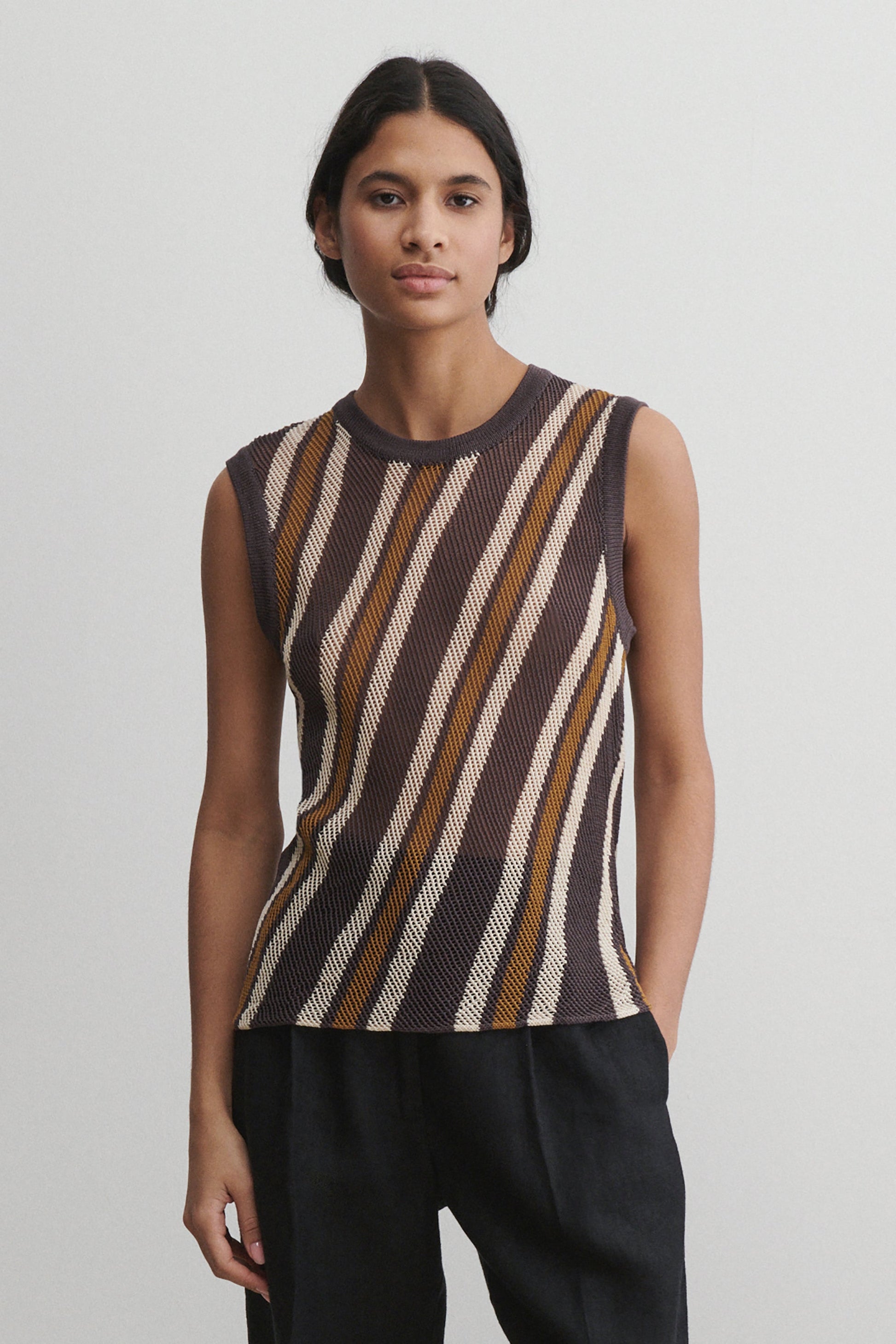 Rachel Comey | Rhett Tank Charcoal Multi