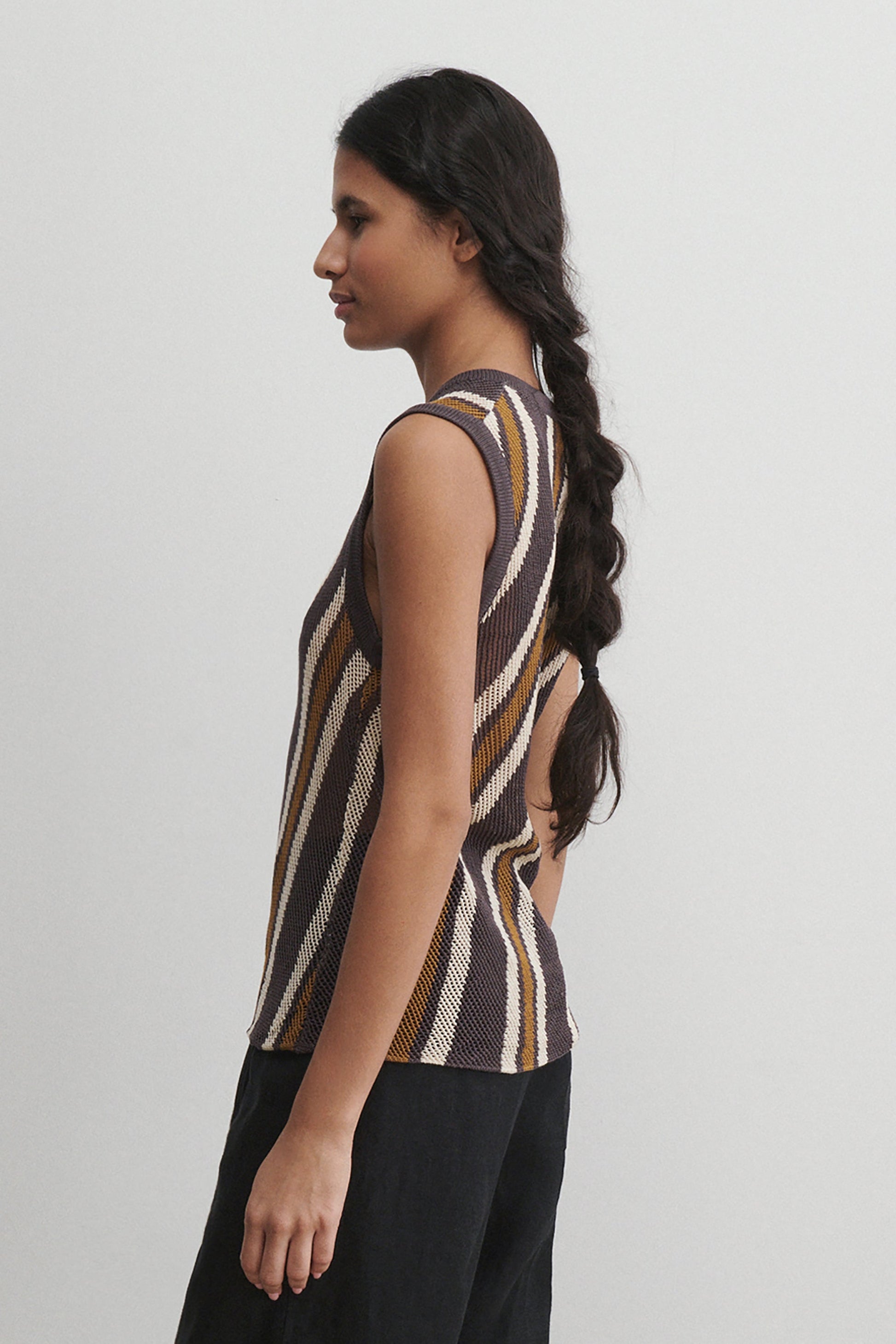 Rachel Comey | Rhett Tank Charcoal Multi