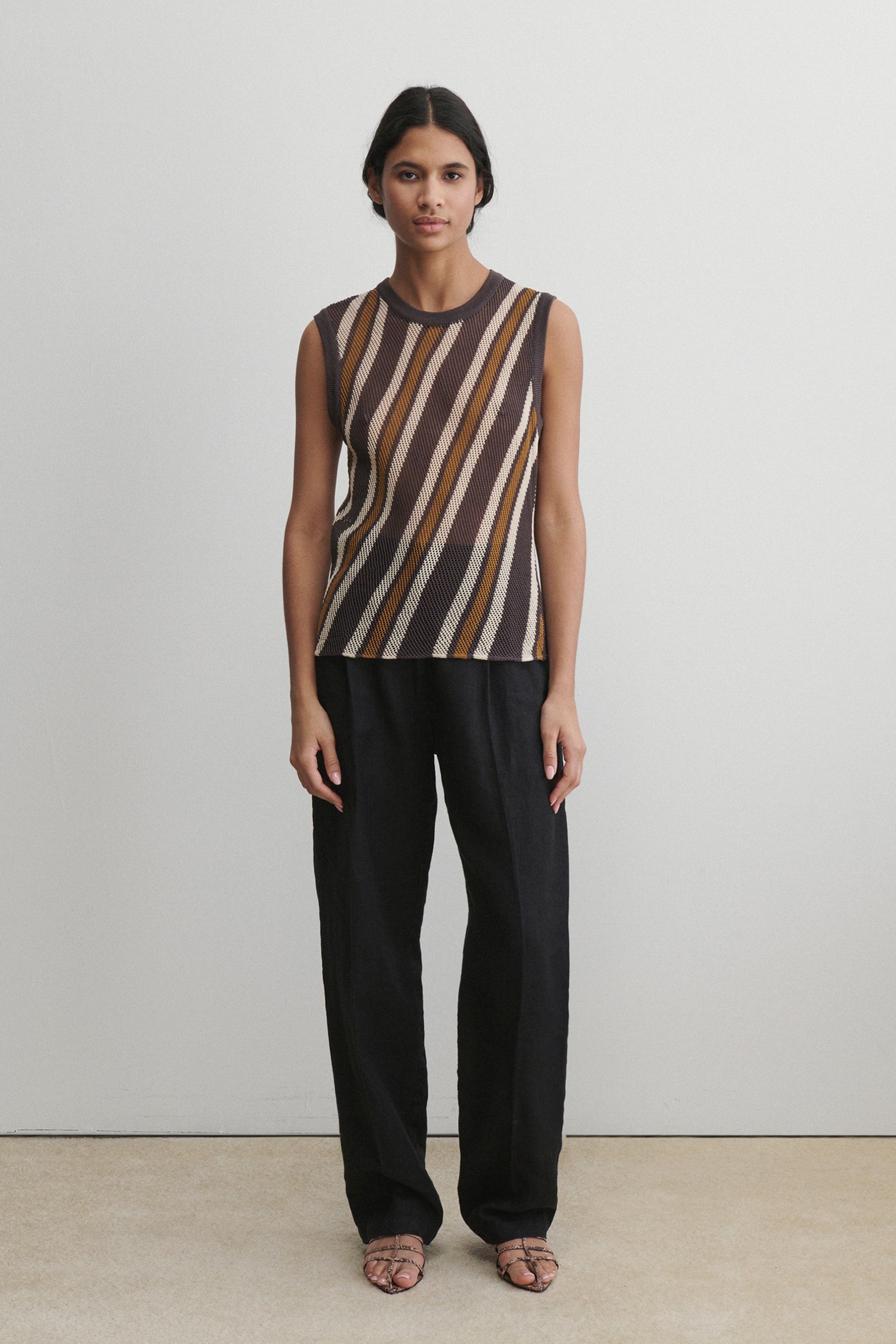 Rachel Comey | Rhett Tank Charcoal Multi
