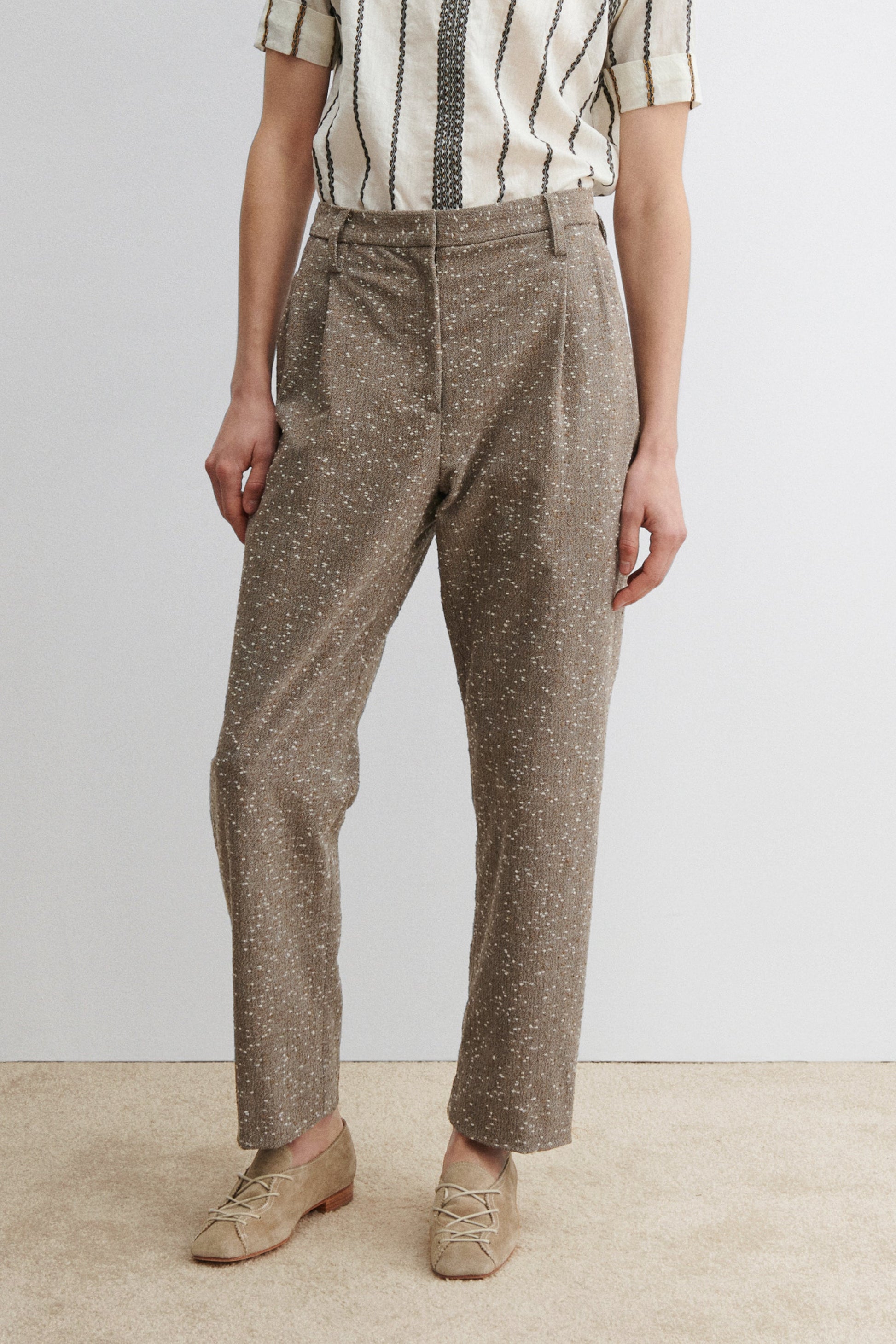 Rachel Comey | Carabin Pant Brown Herringbone