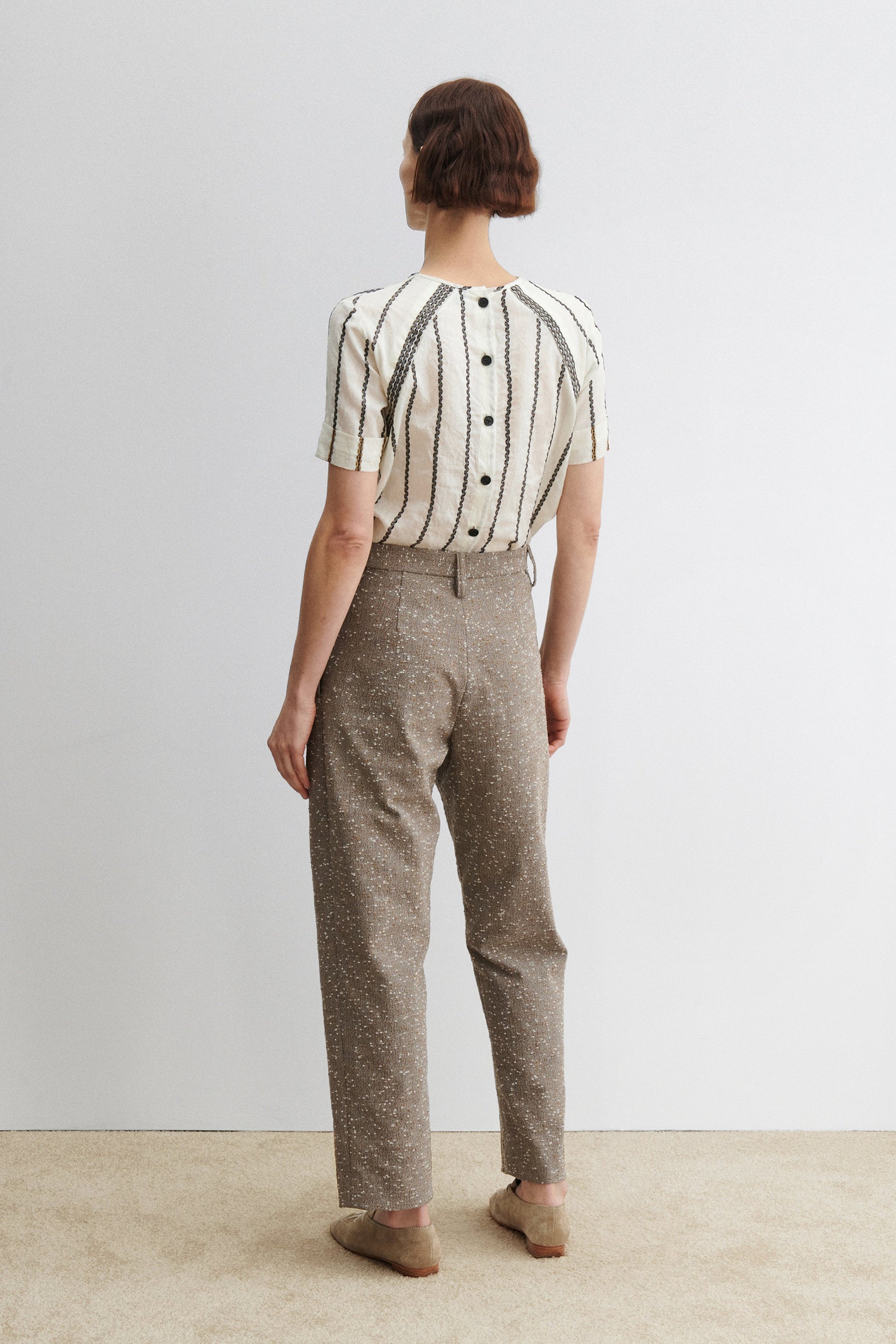 Rachel Comey | Carabin Pant Brown Herringbone