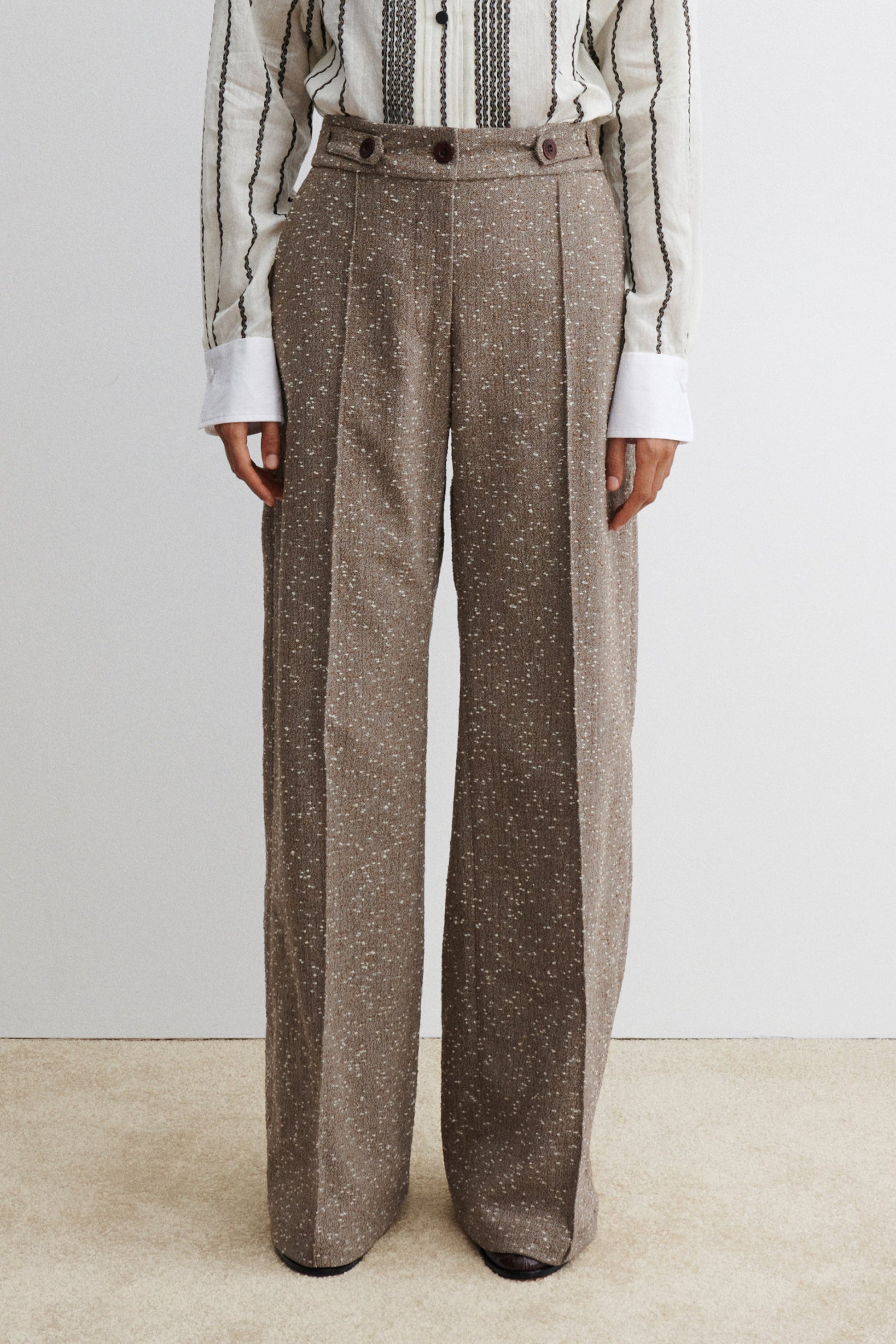 Rachel Comey | Alber Pant Brown Herringbone