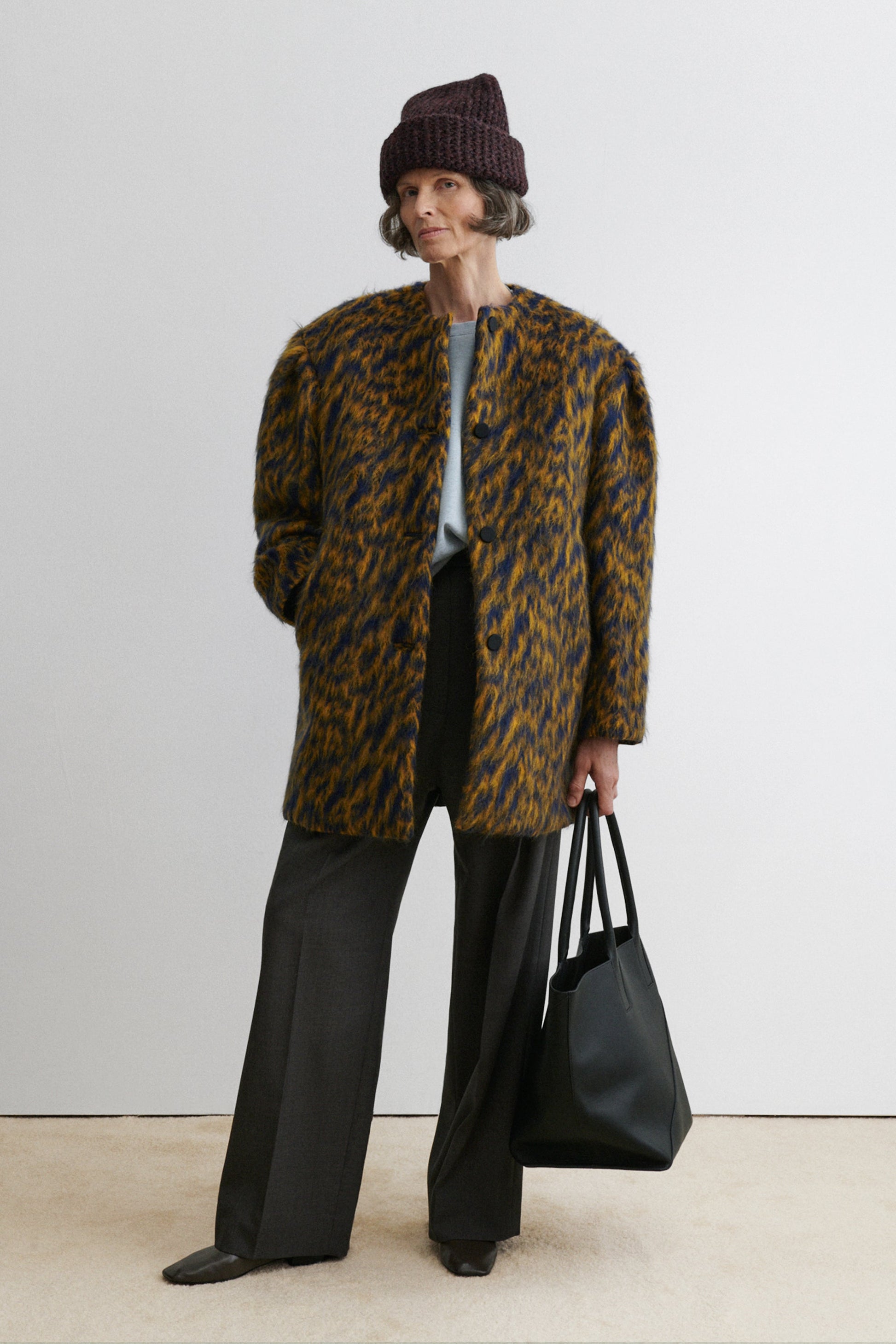 Rachel Comey | Cosum Coat Blue Ochre