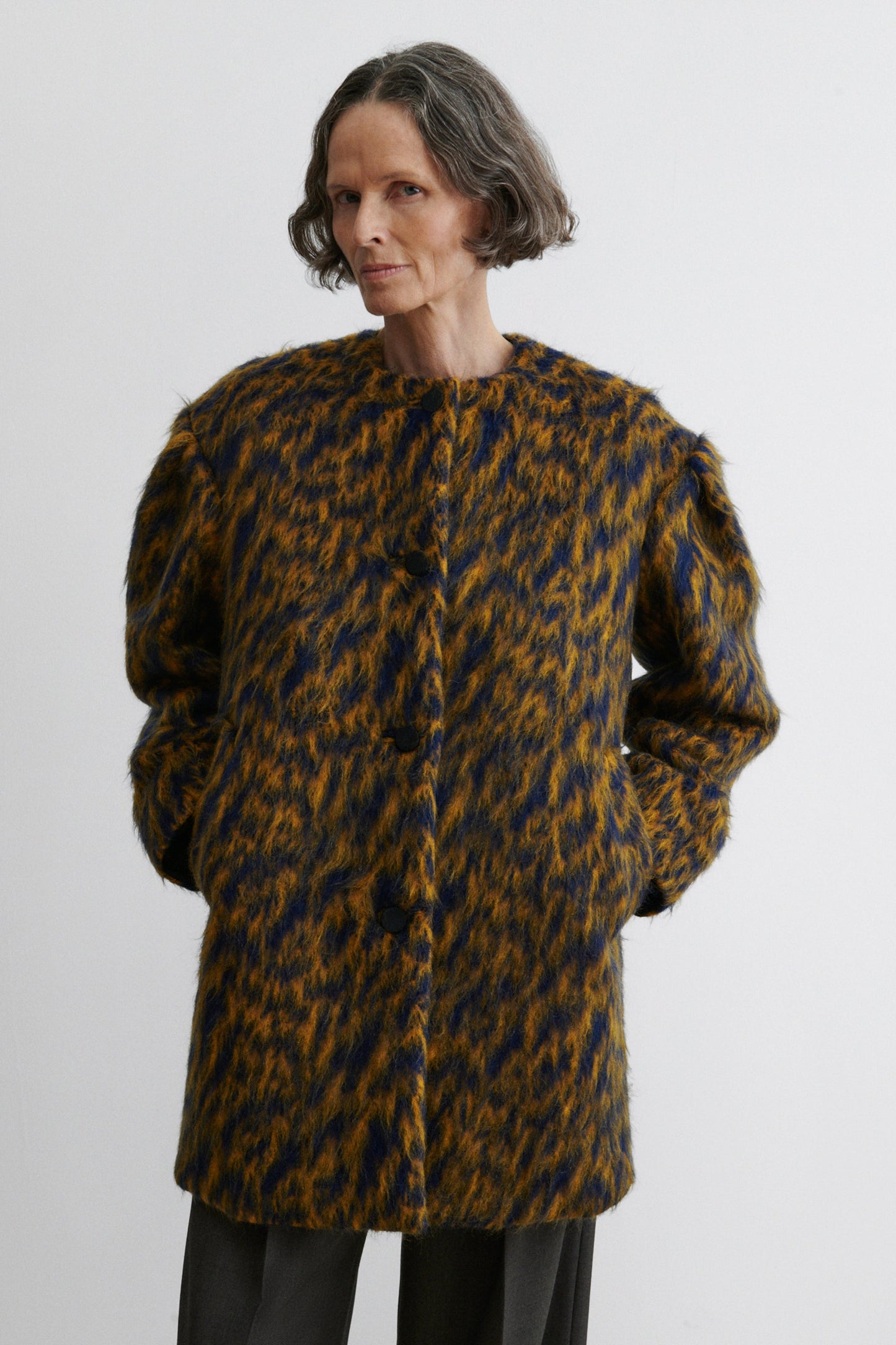 Rachel Comey | Cosum Coat Blue Ochre
