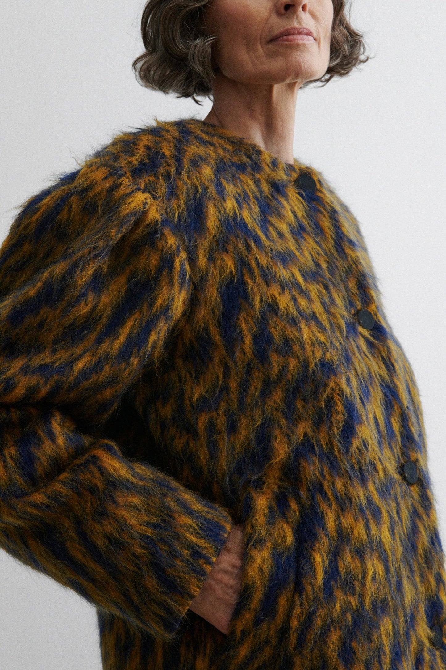 Rachel Comey | Cosum Coat Blue Ochre