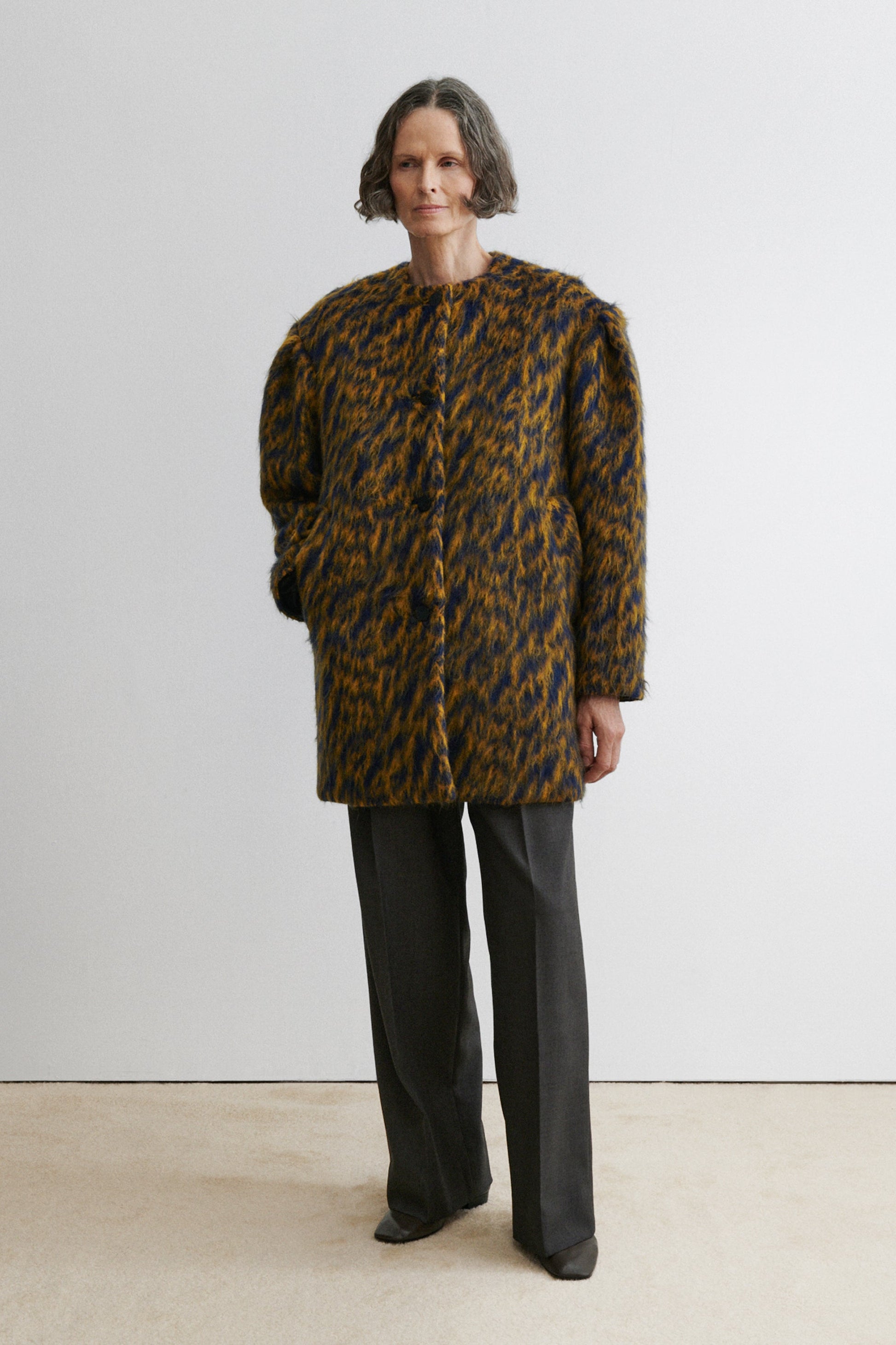 Rachel Comey | Cosum Coat Blue Ochre