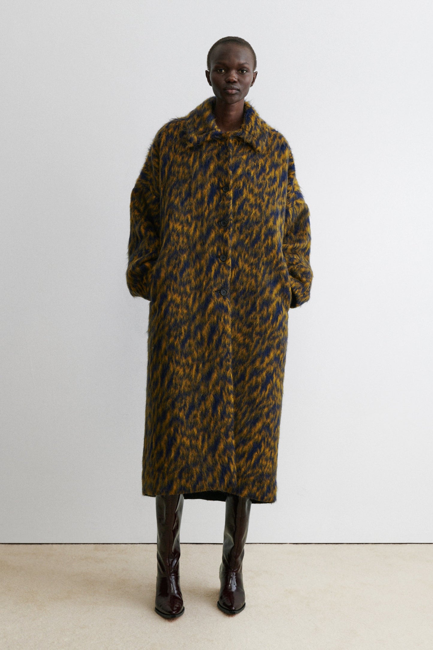 Rachel Comey | Loyle Coat Blue Ochre