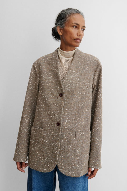 Rachel Comey | Baseball Blazer Brown Herringbone