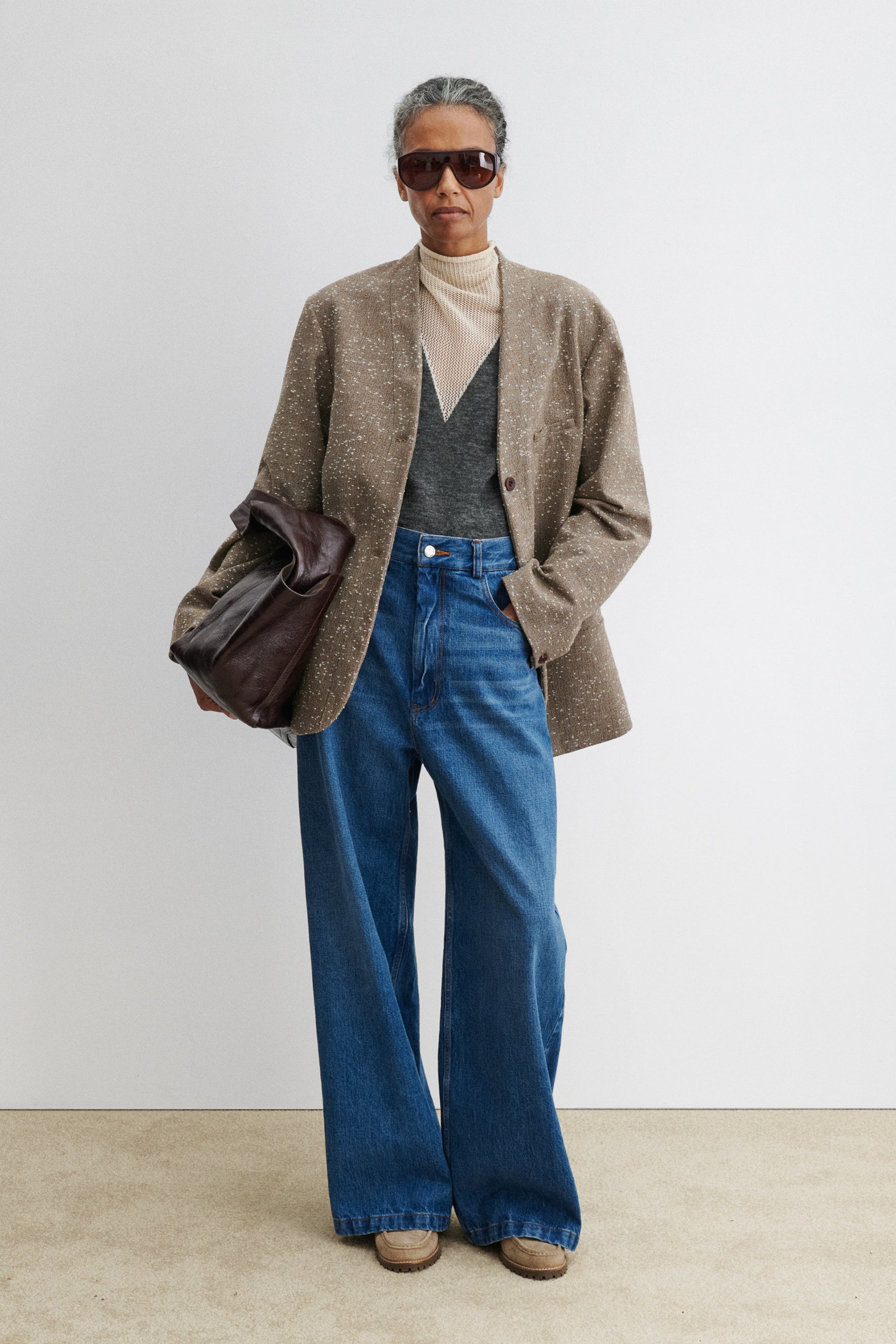Rachel Comey | Baseball Blazer Brown Herringbone