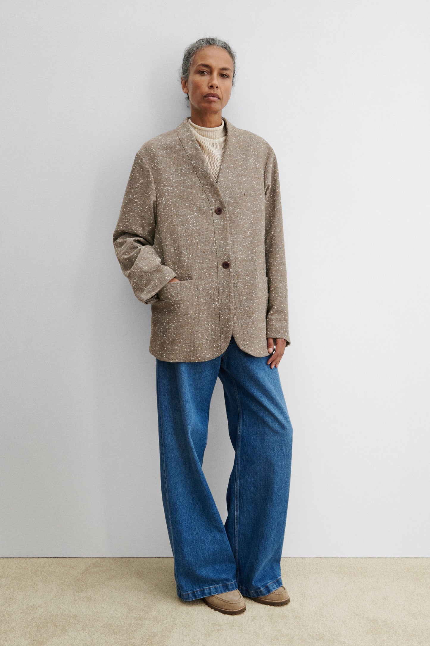Rachel Comey | Baseball Blazer Brown Herringbone
