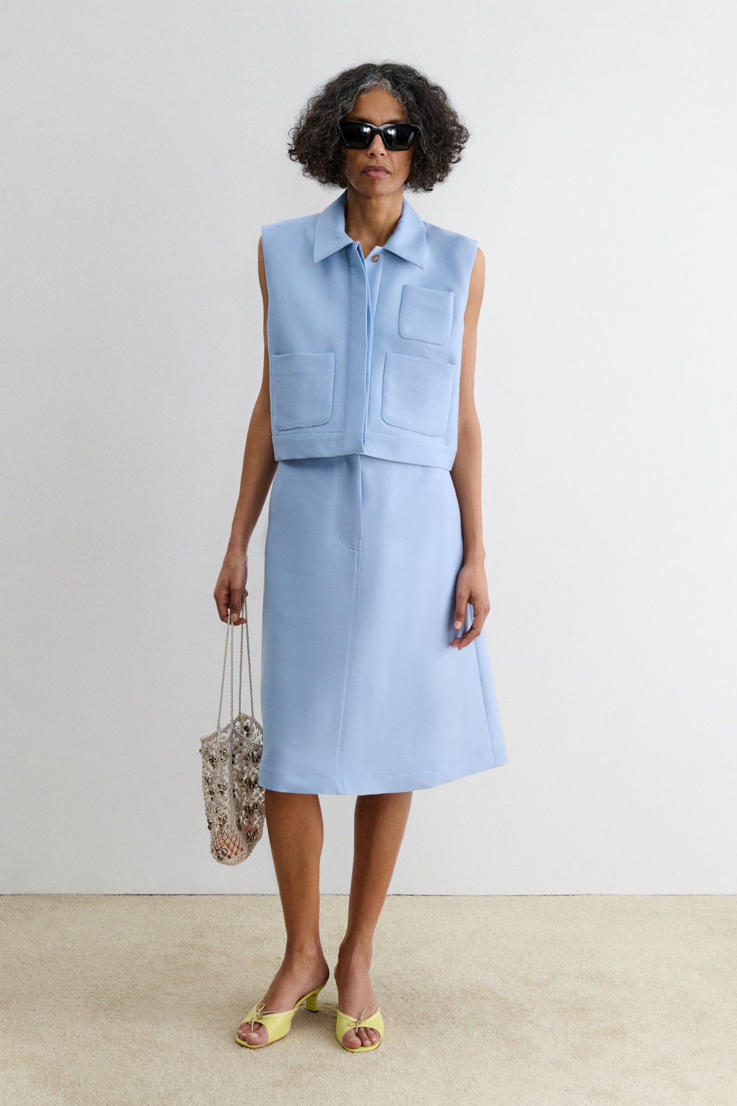 Rachel Comey | Hanley Vest Sky Blue
