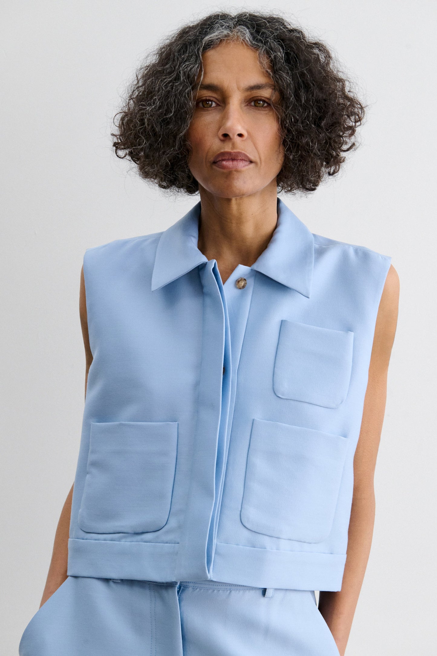 Rachel Comey | Hanley Vest Sky Blue