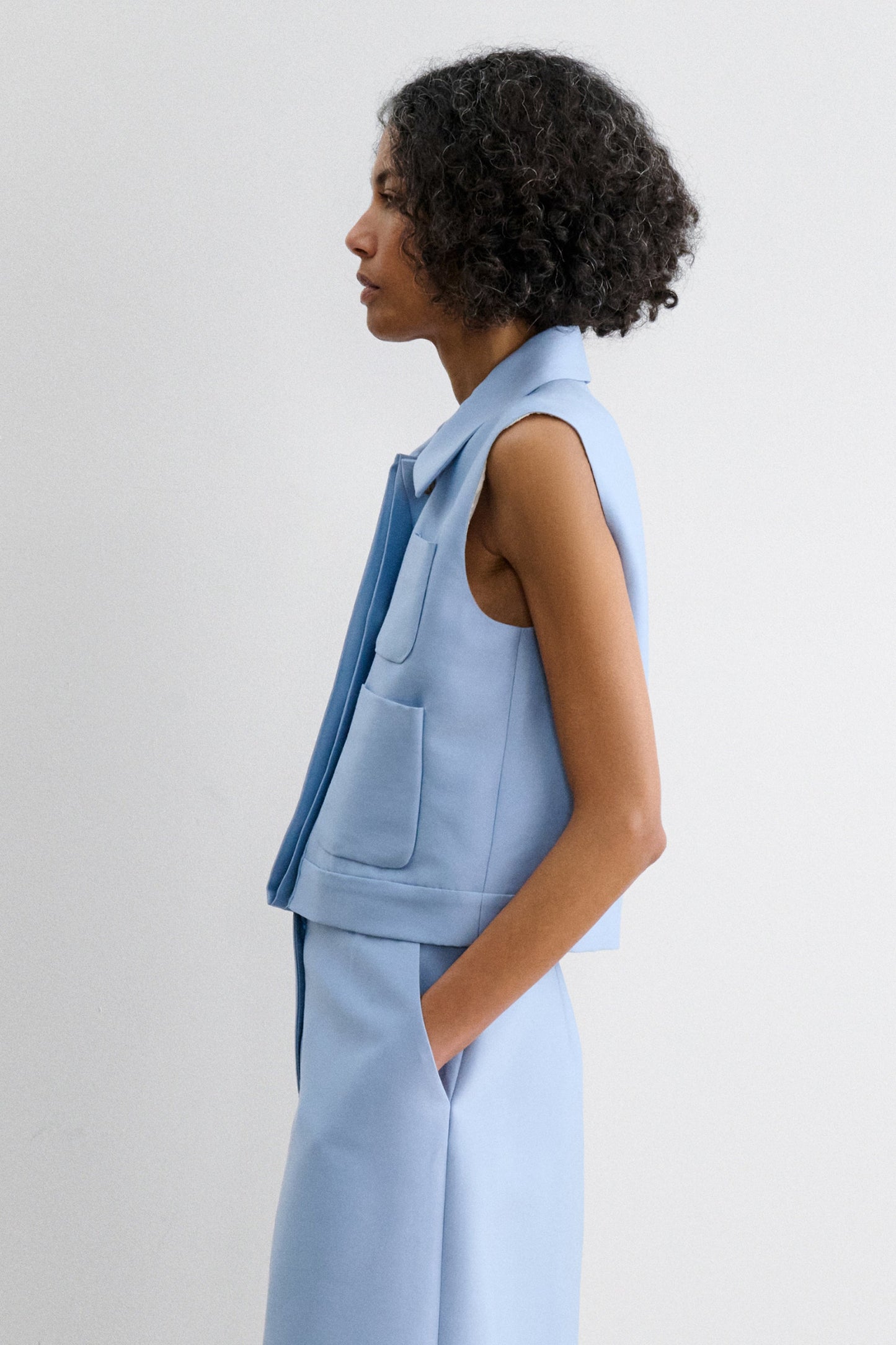 Rachel Comey | Hanley Vest Sky Blue