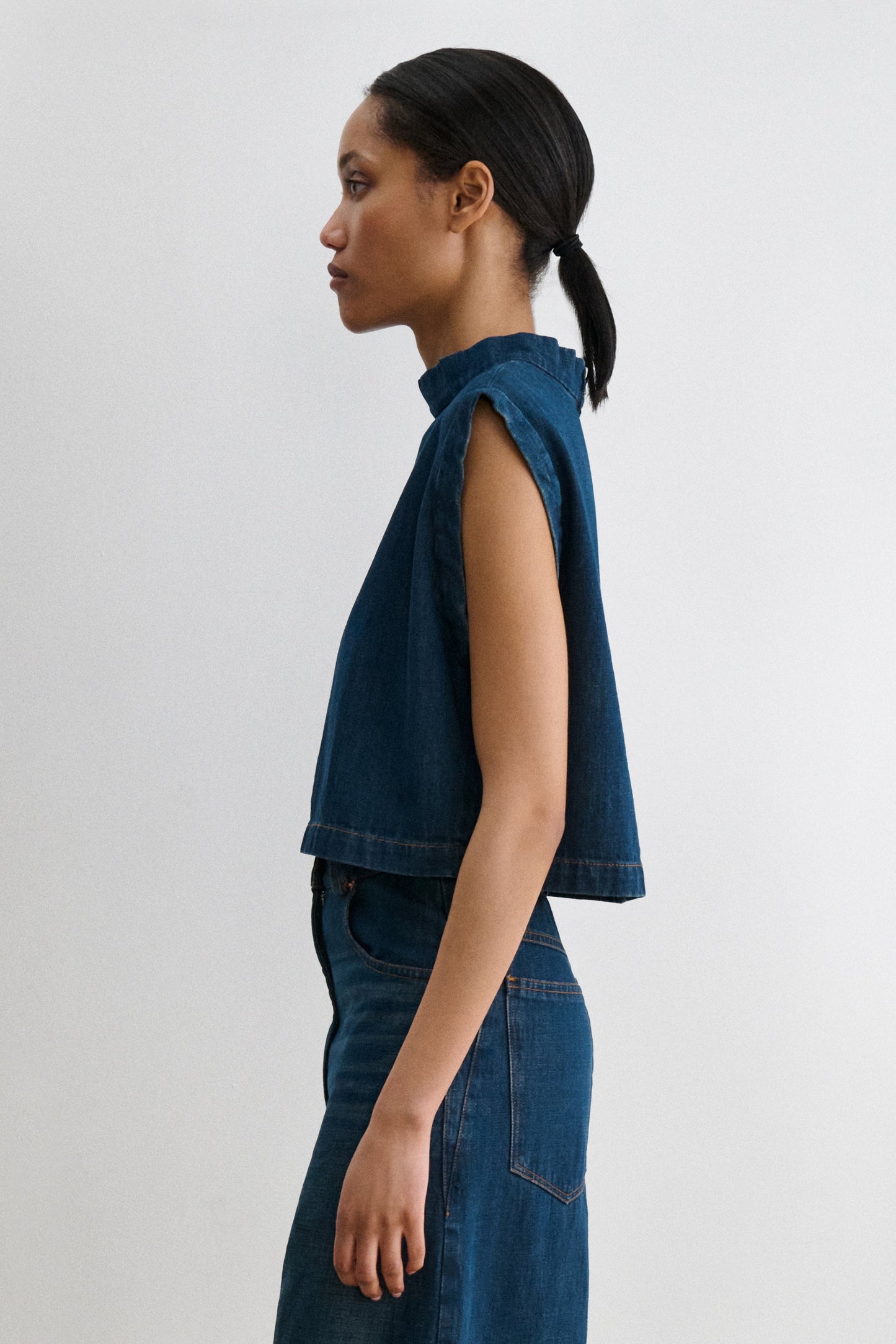 Rachel Comey | Bacchus Top Muddy Indigo