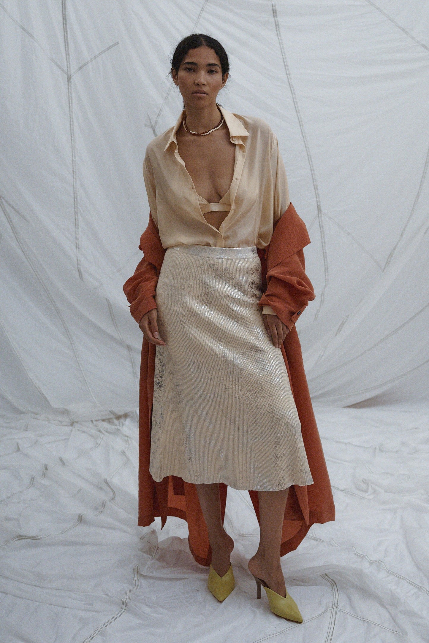 Rachel Comey | Kuzner Skirt Sand-Silver