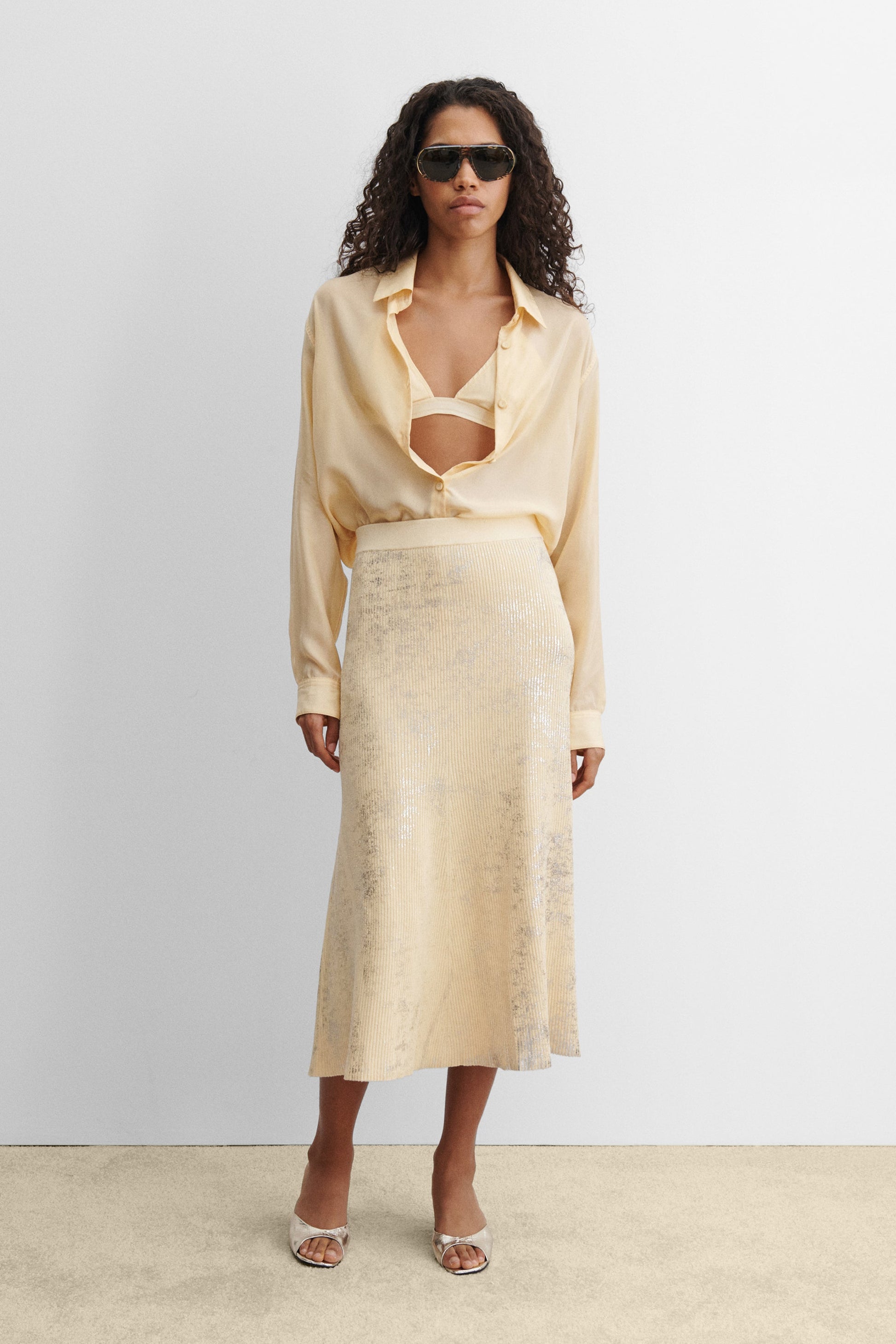 Rachel Comey | Kuzner Skirt Sand-Silver