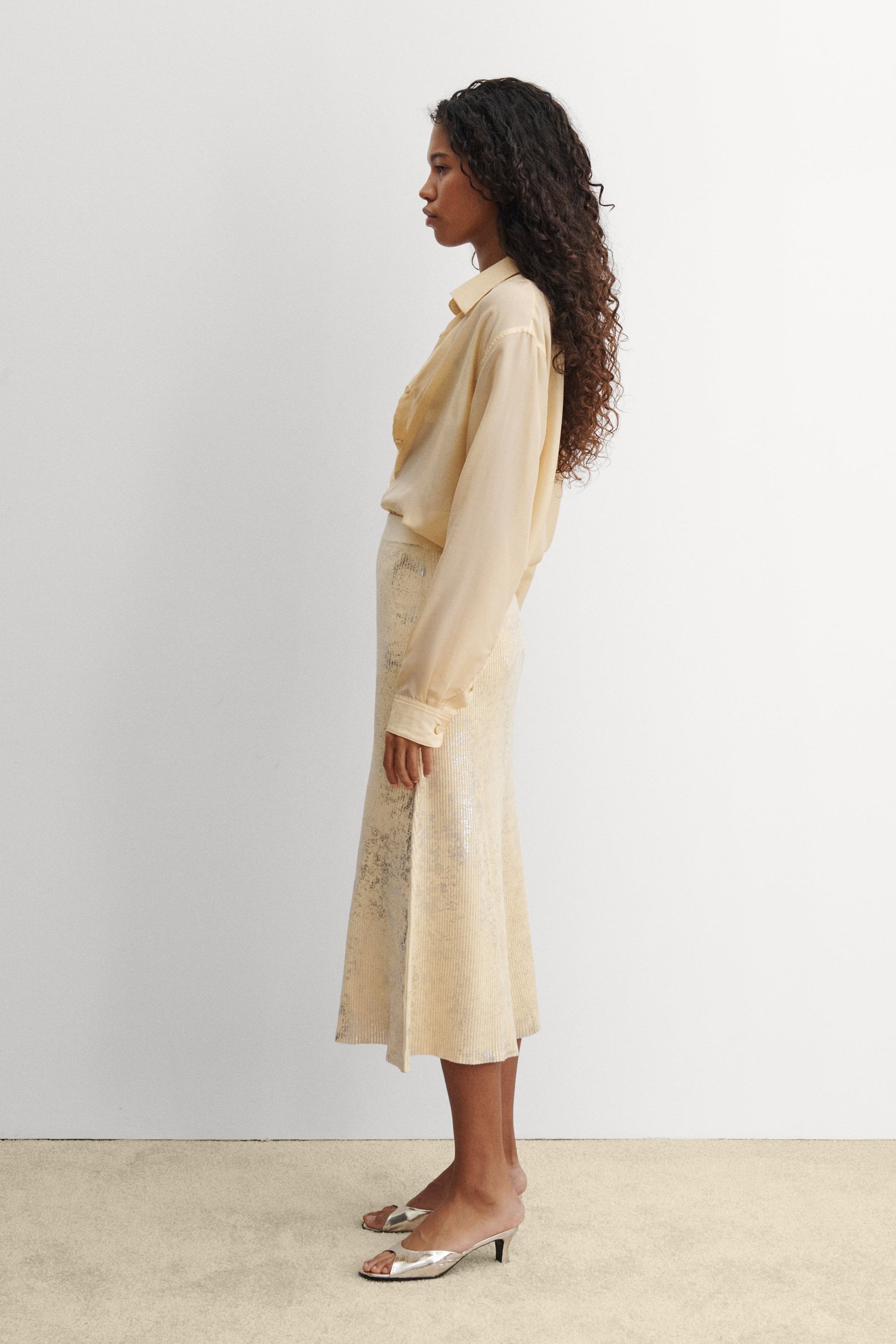 Rachel Comey | Kuzner Skirt Sand-Silver