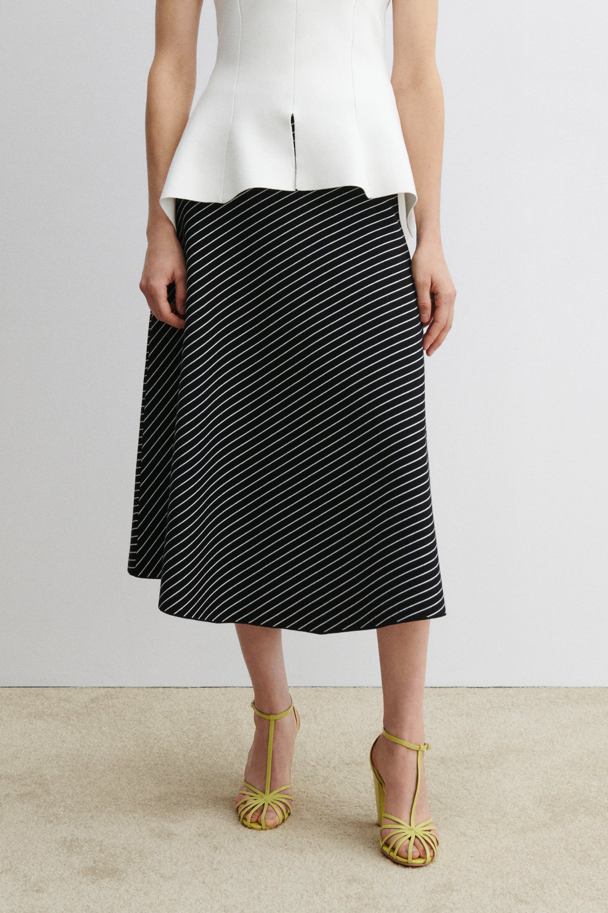 Rachel Comey | Addys Skirt Diagonal Stripe
