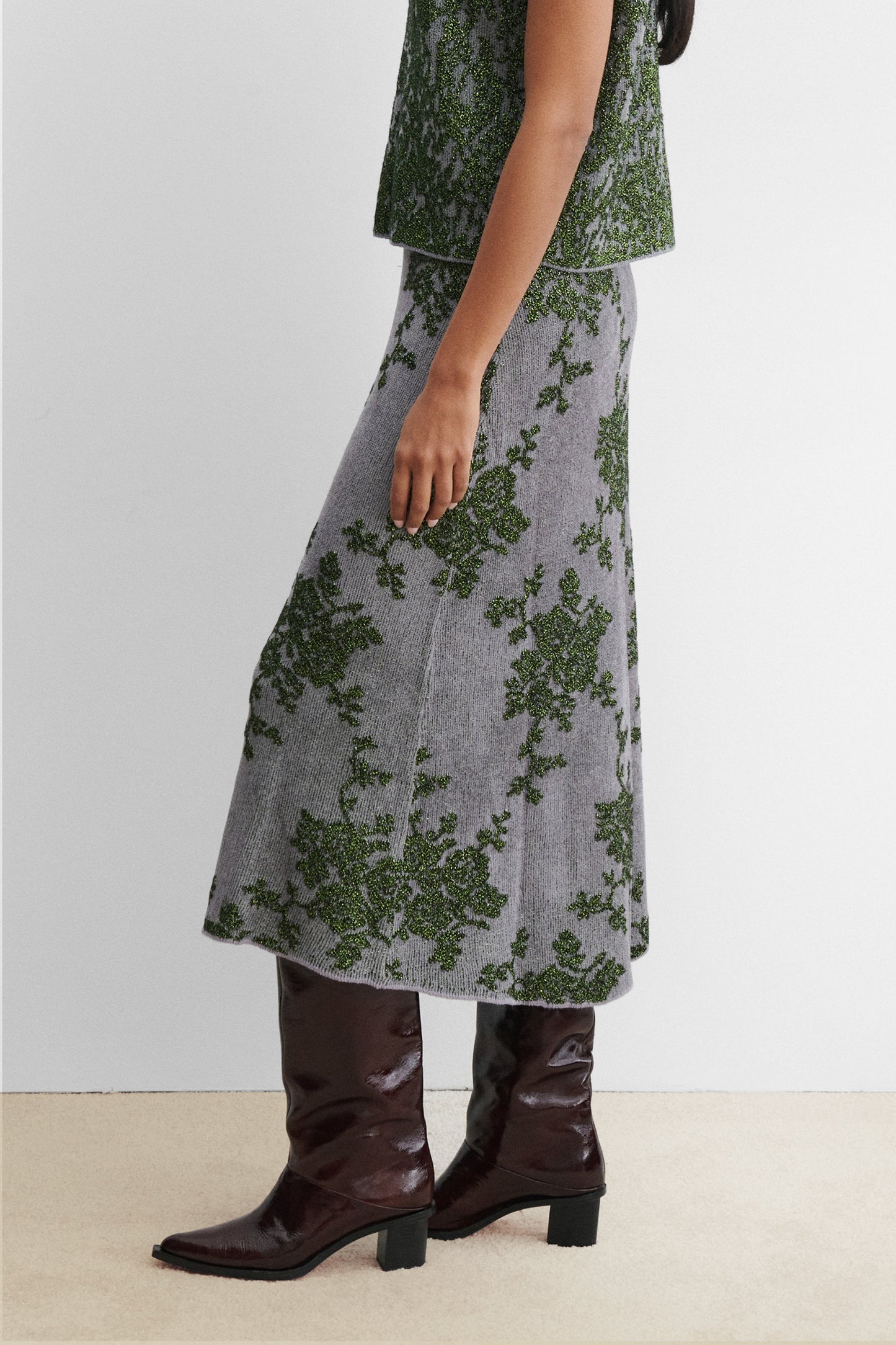 Rachel Comey | Broccada Skirt Dove-Green