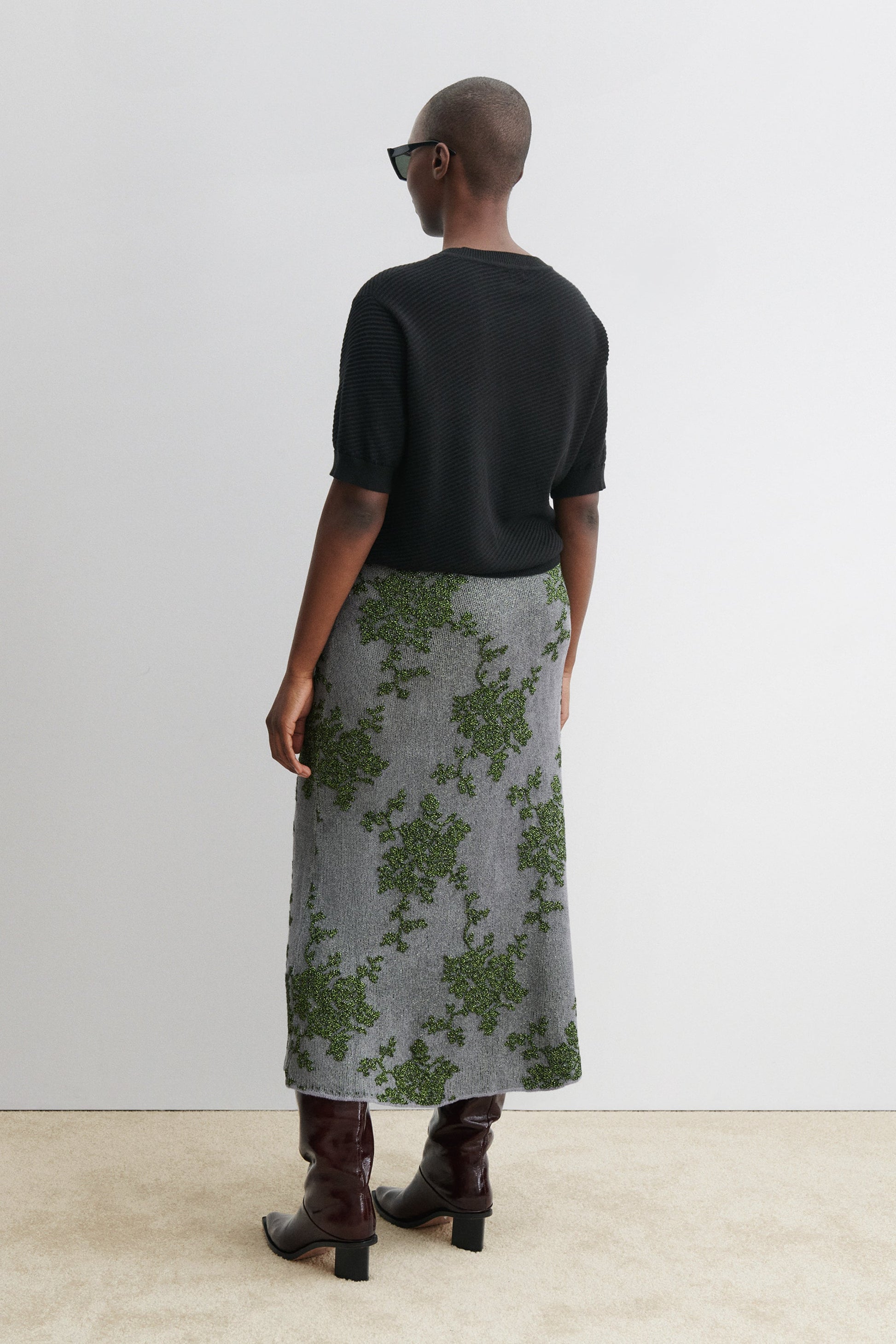 Rachel Comey | Broccada Skirt Dove-Green