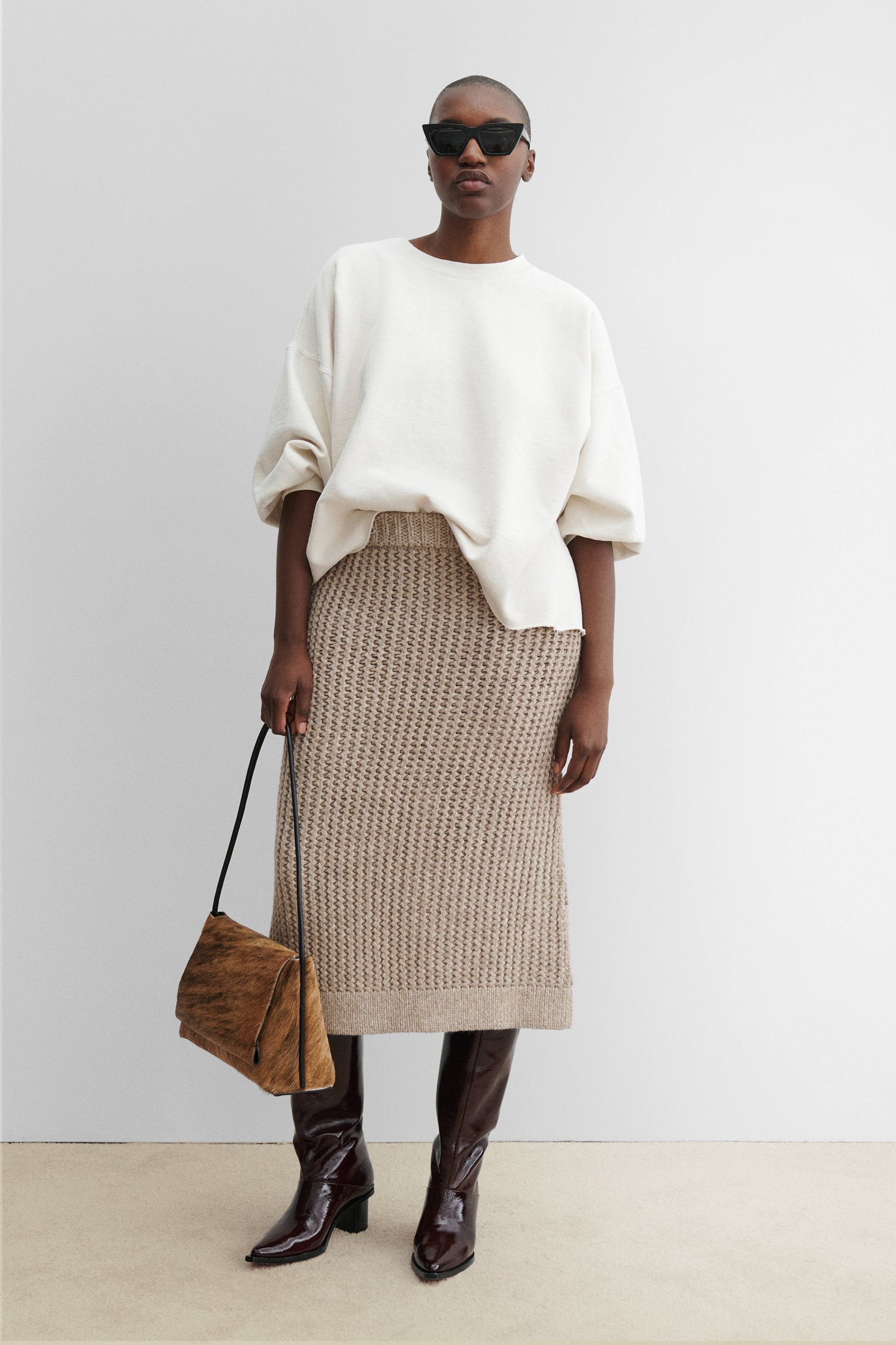 Rachel Comey | Vlanke Skirt Oatmeal