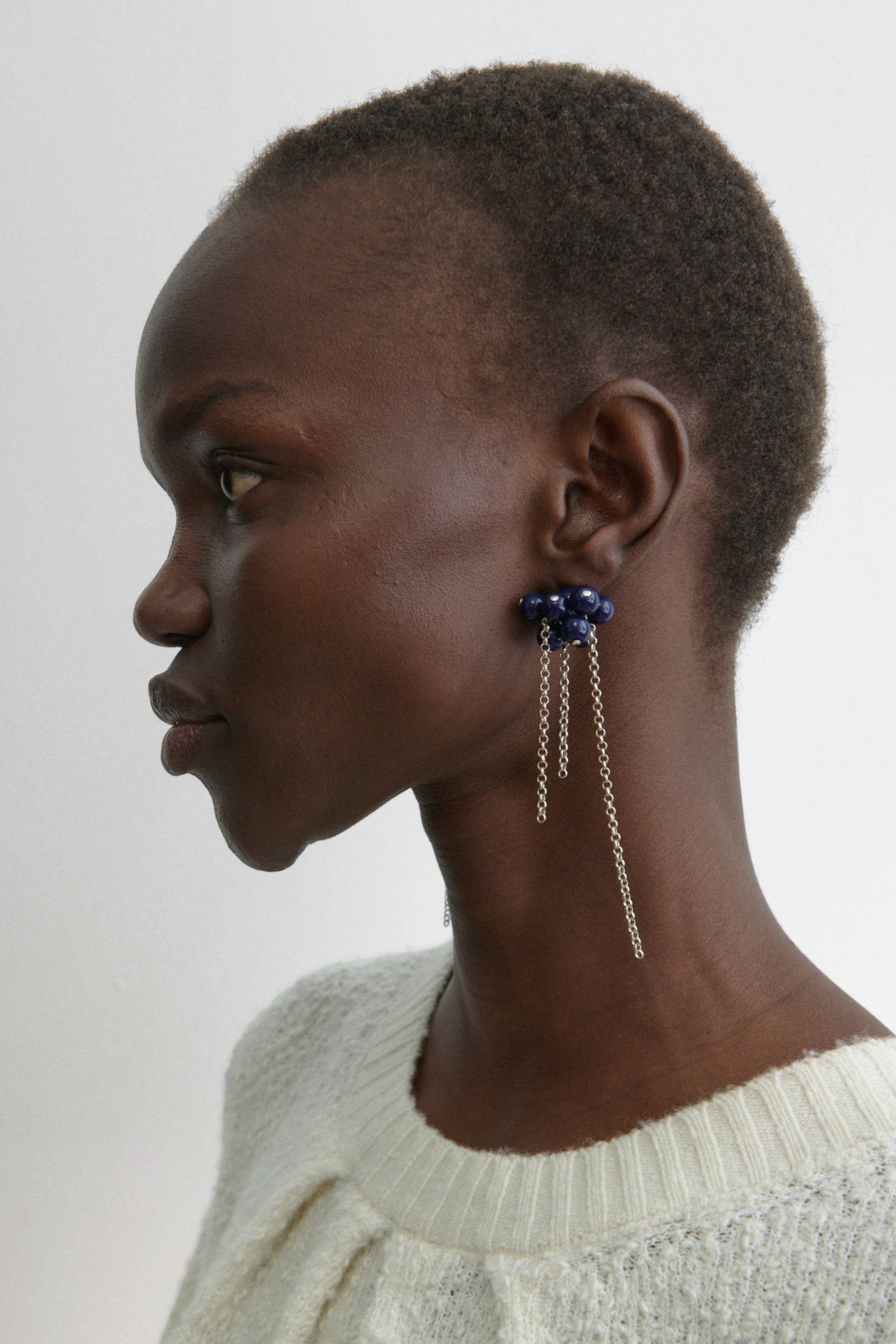 Rachel Comey | Bauble Mesh Earring Navy