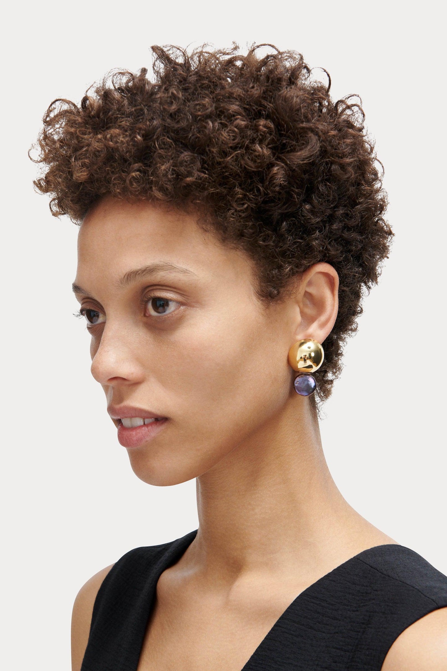 Rachel Comey | Chute Earring Gold-Peacock Pearl