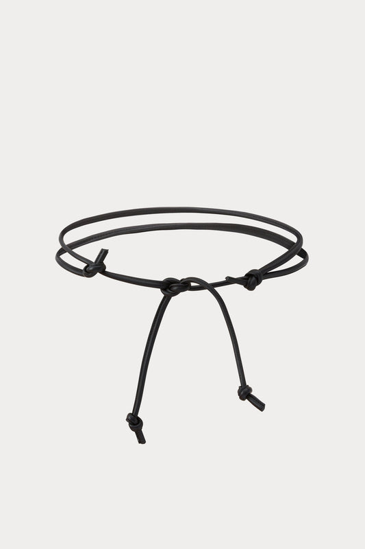 Rachel Comey | Skinny Tubular Tie Belt Black