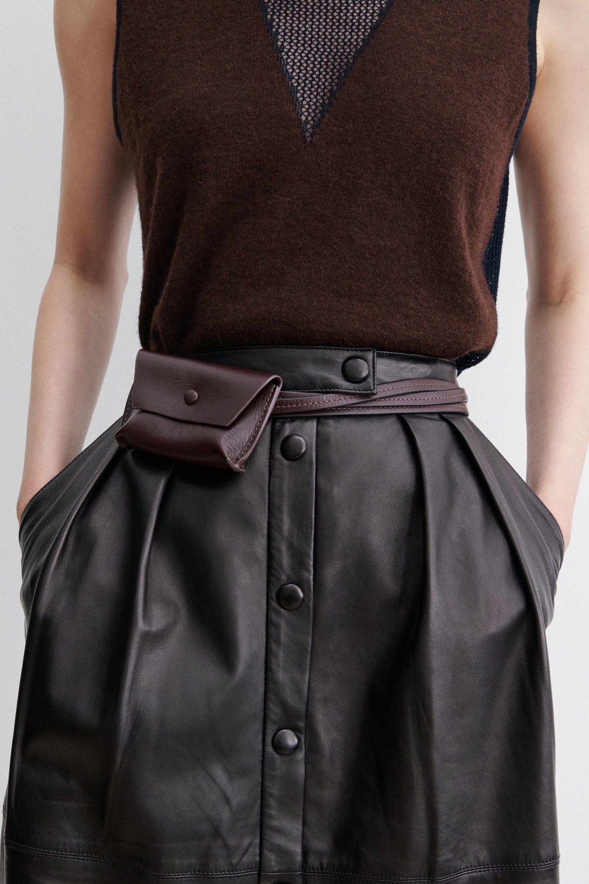 Rachel Comey | Double Wrap Hamecon Card Slot Belt Auburn