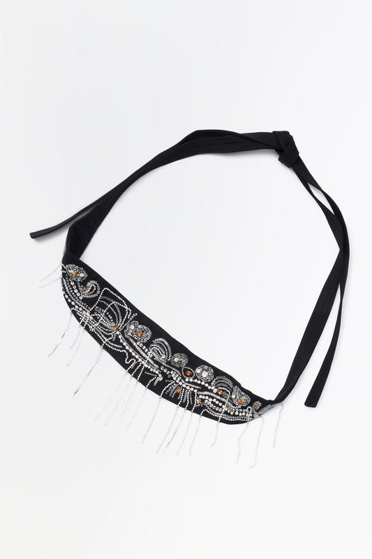 Rachel Comey | Embroidered Toga Belt Black