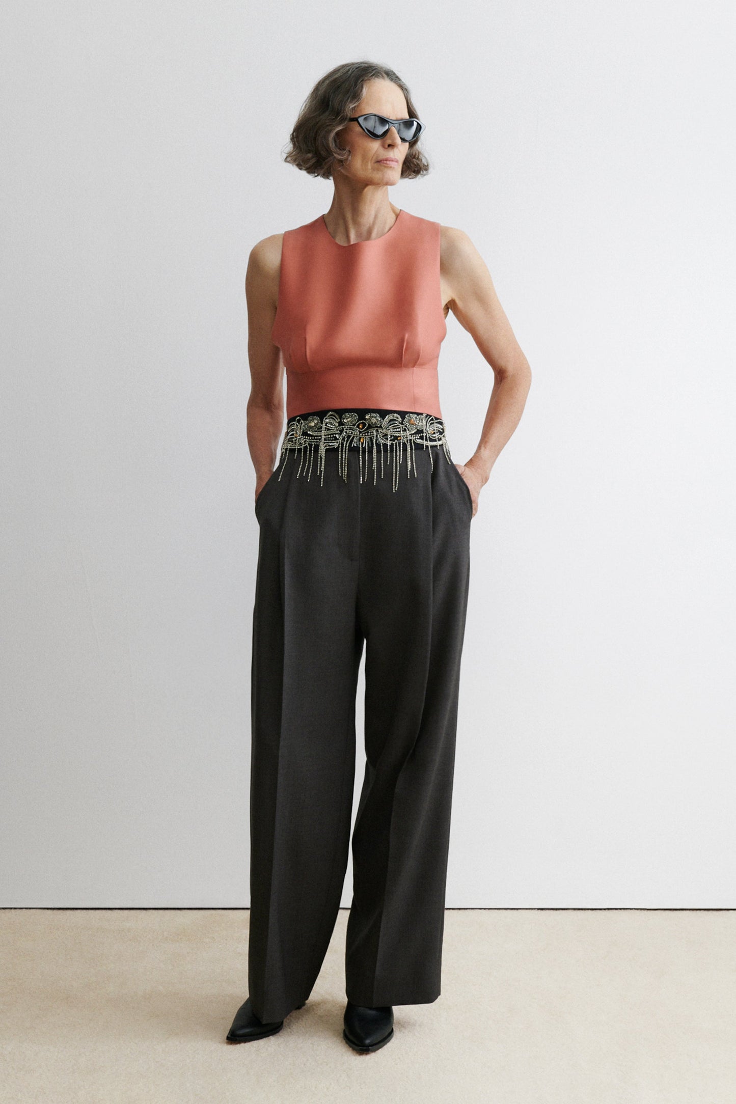 Rachel Comey | Embroidered Toga Belt Black