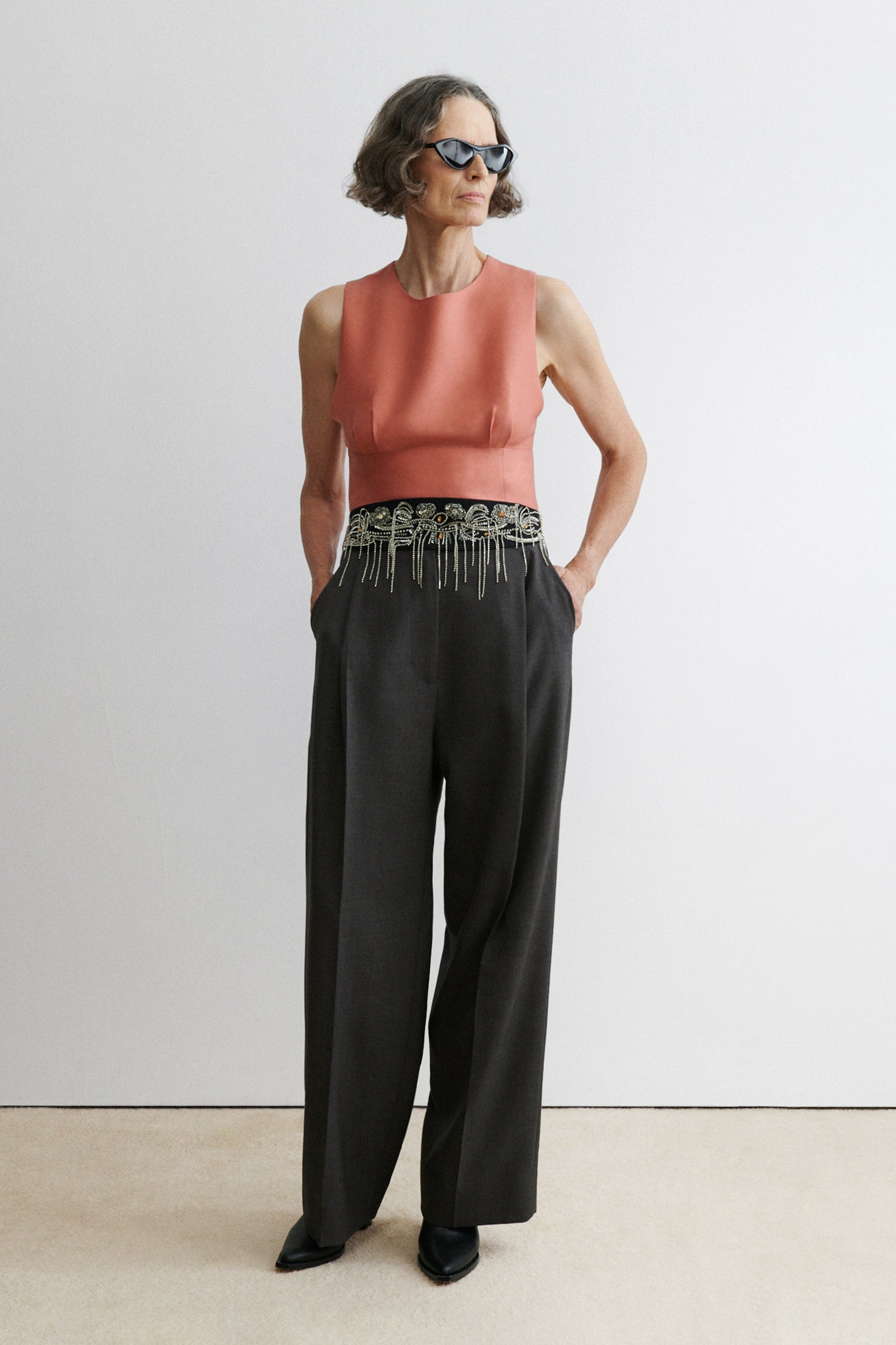 Rachel Comey | Embroidered Toga Belt Black