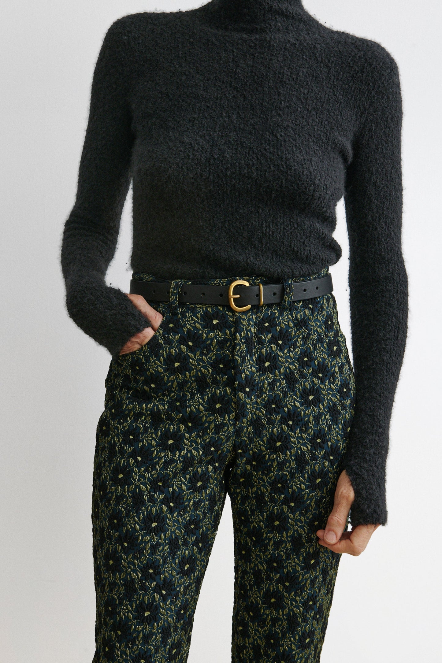 Rachel Comey | Thin Estate Belt Black\/Gold
