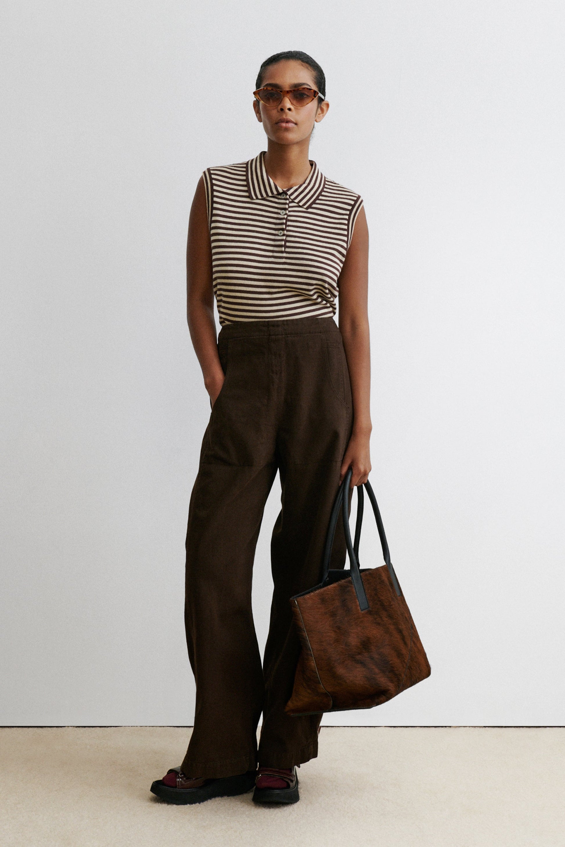 Rachel Comey | Pola Vest Sand-Brown