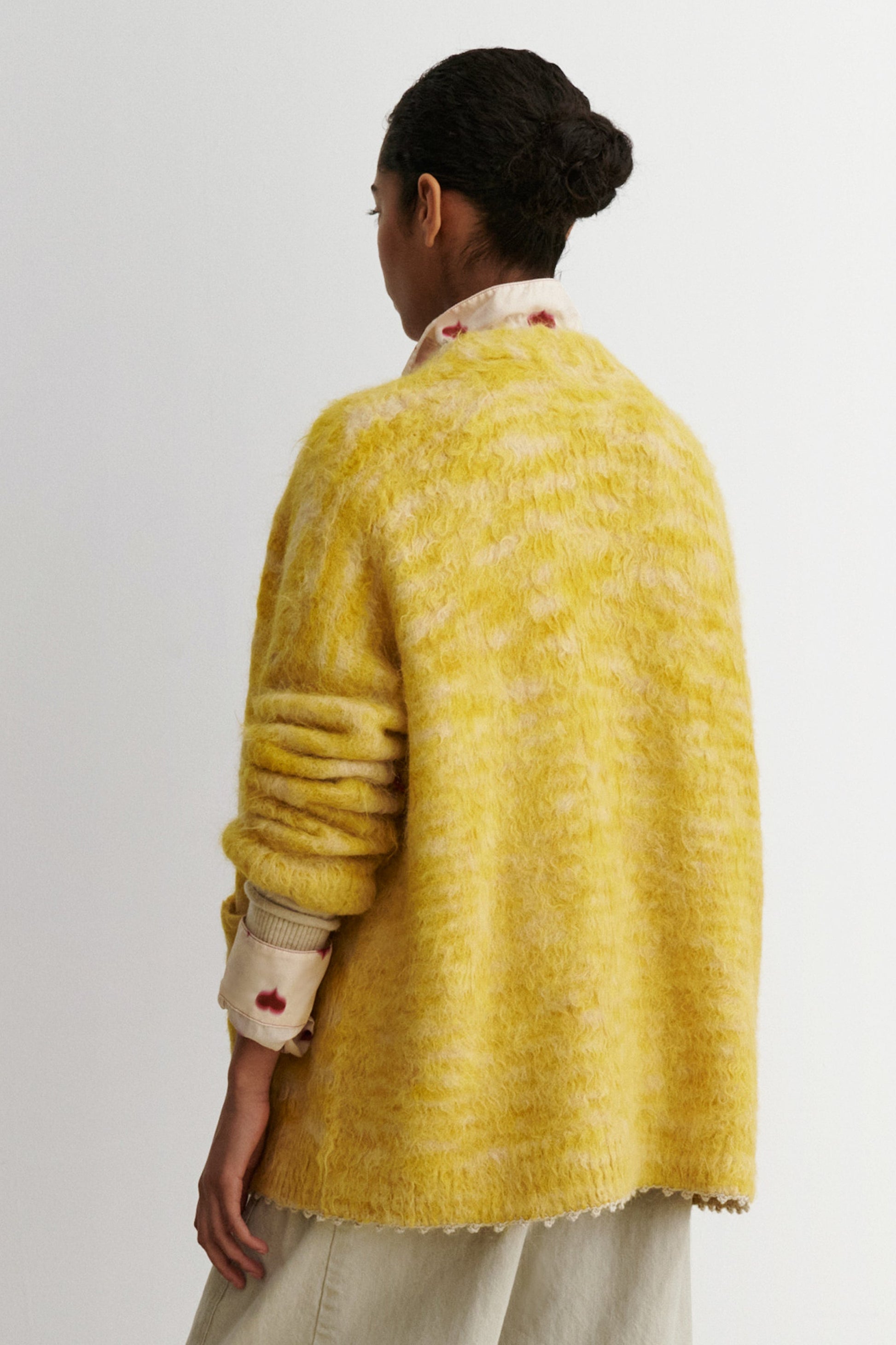 Rachel Comey | Fuchs Cardigan Chartreuse Space Dye