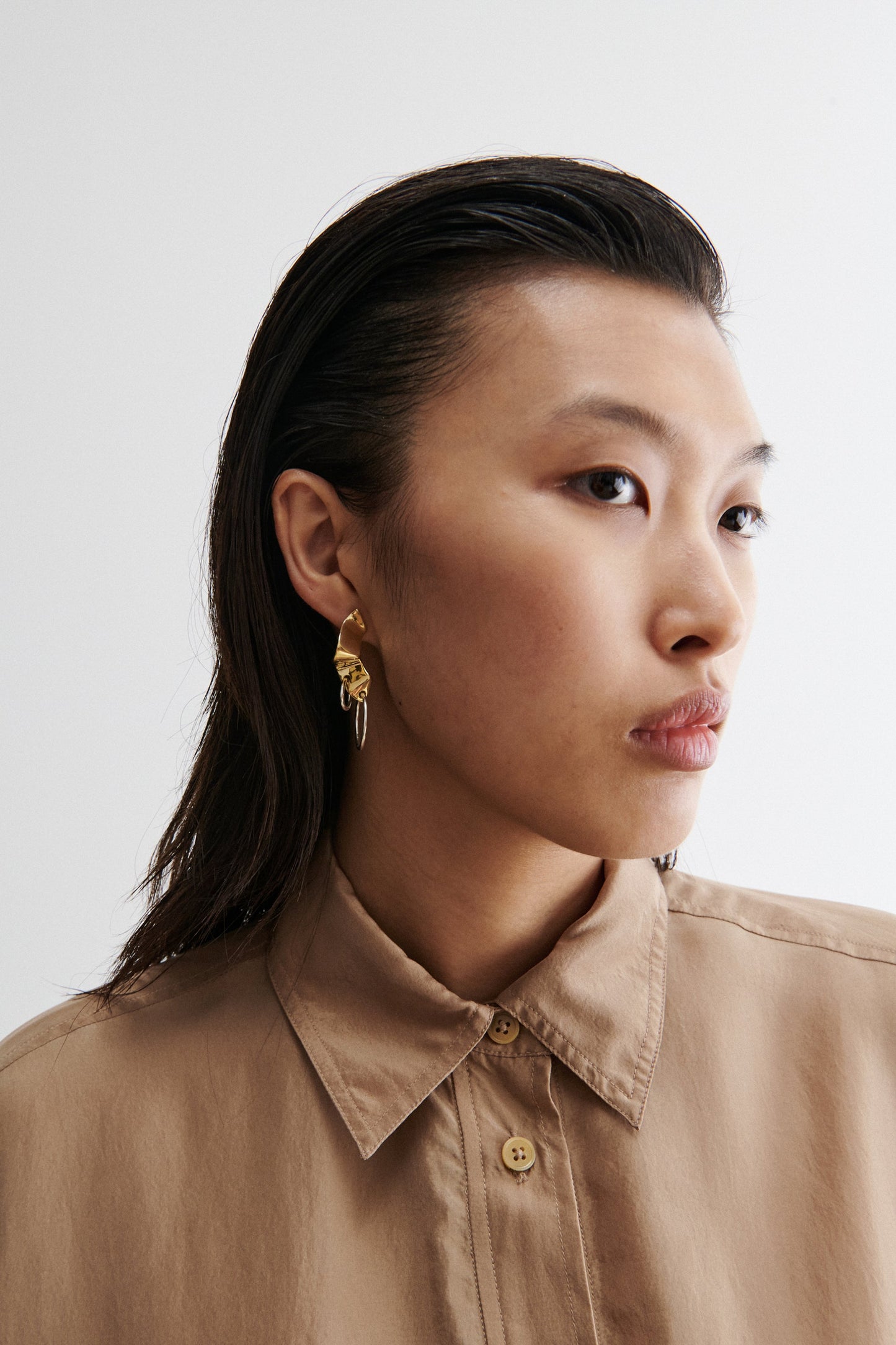Rachel Comey | Quarry Elbe Loop Earring Pair Brass