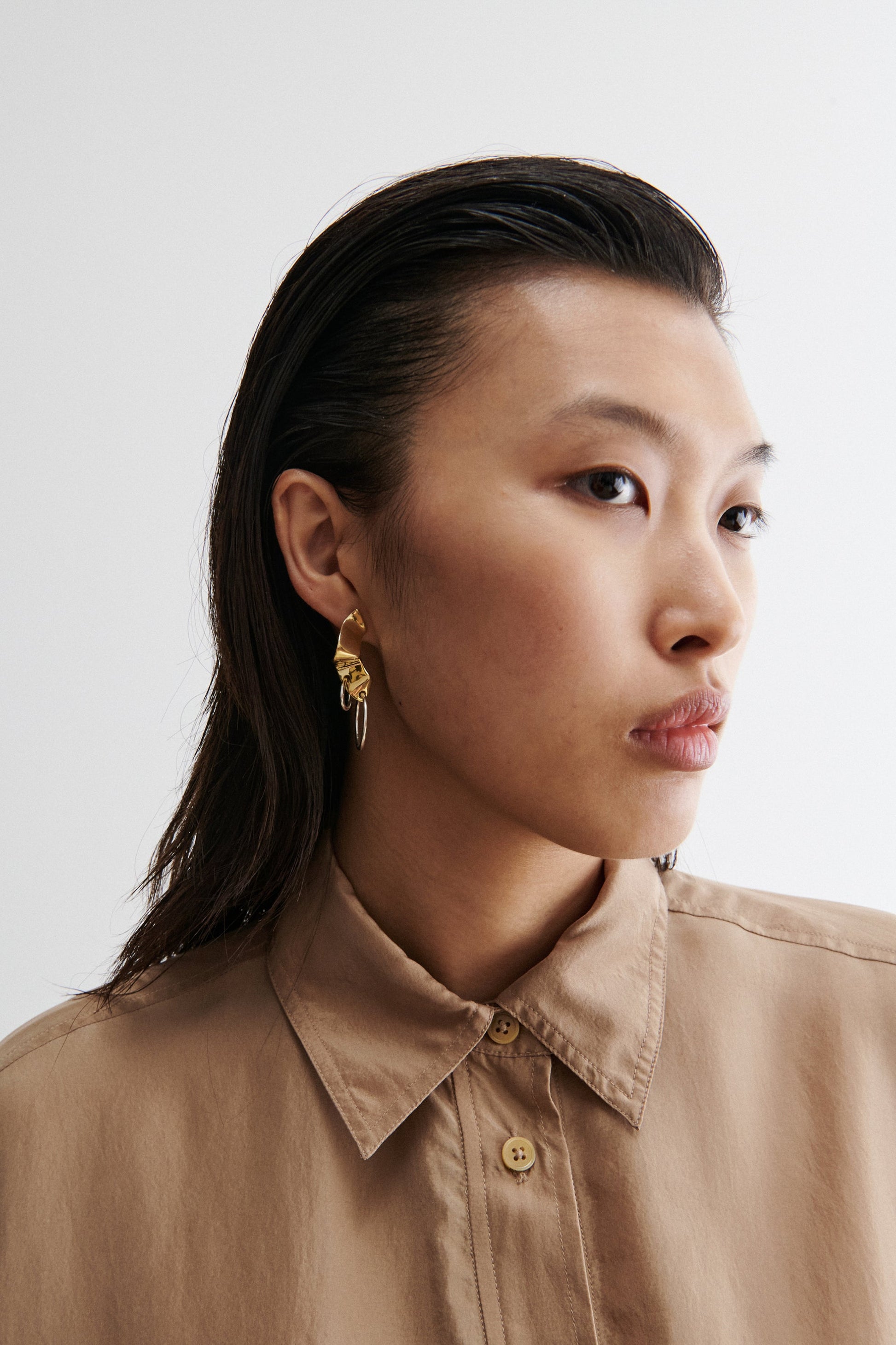 Rachel Comey | Quarry Elbe Loop Earring Pair Brass