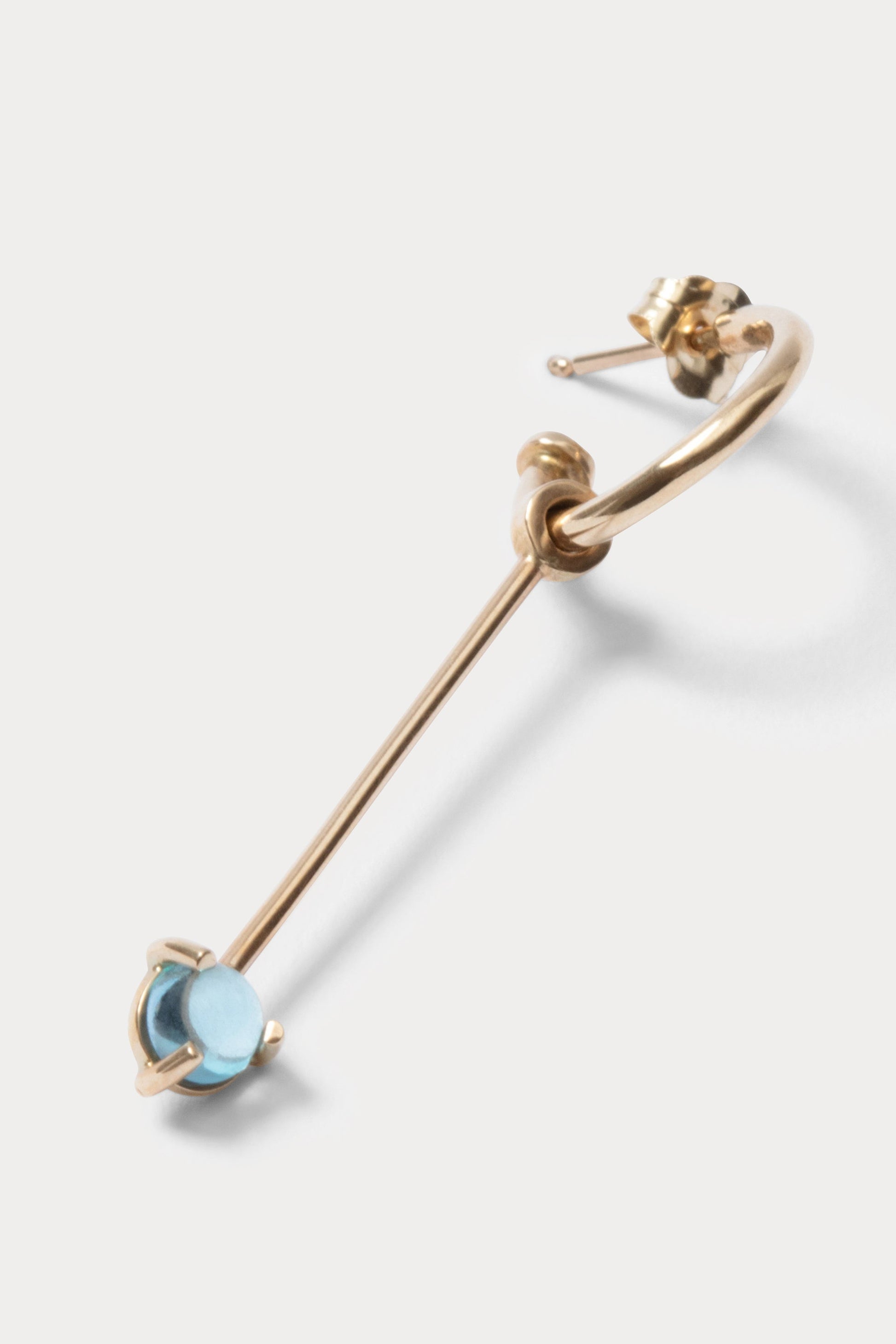 Rachel Comey | Quarry Serr Hoop Earring Single Gold\/Topaz