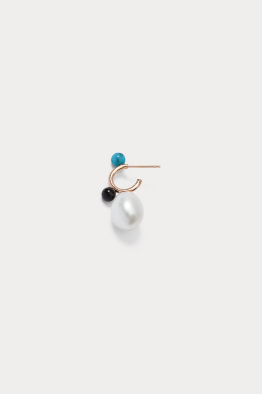 Rachel Comey | Quarry Opale X RC Earring Single Turquoise Black Onyx Pearl