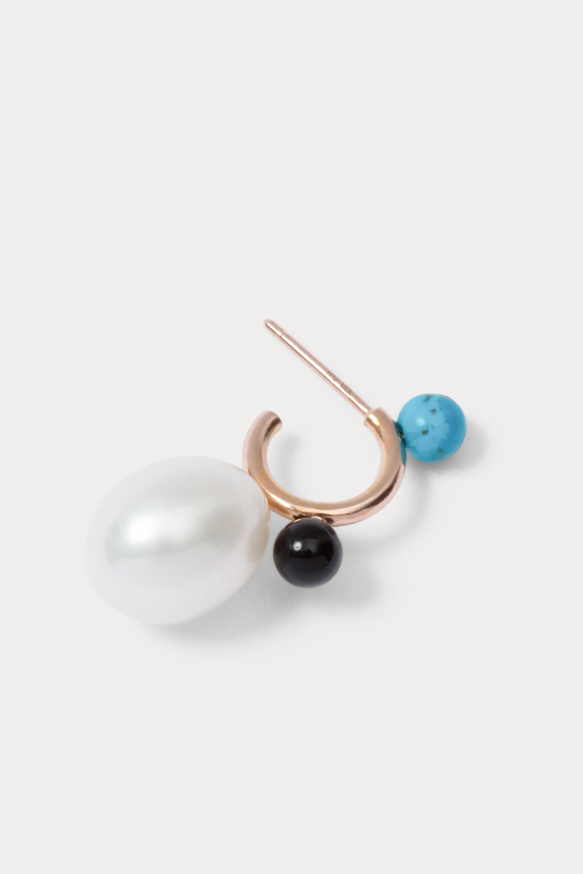 Rachel Comey | Quarry Opale X RC Earring Single Turquoise Black Onyx Pearl