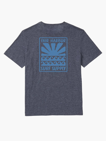 Fair Harbor Kismet Tee - Navy Sun Rays Surf Supply