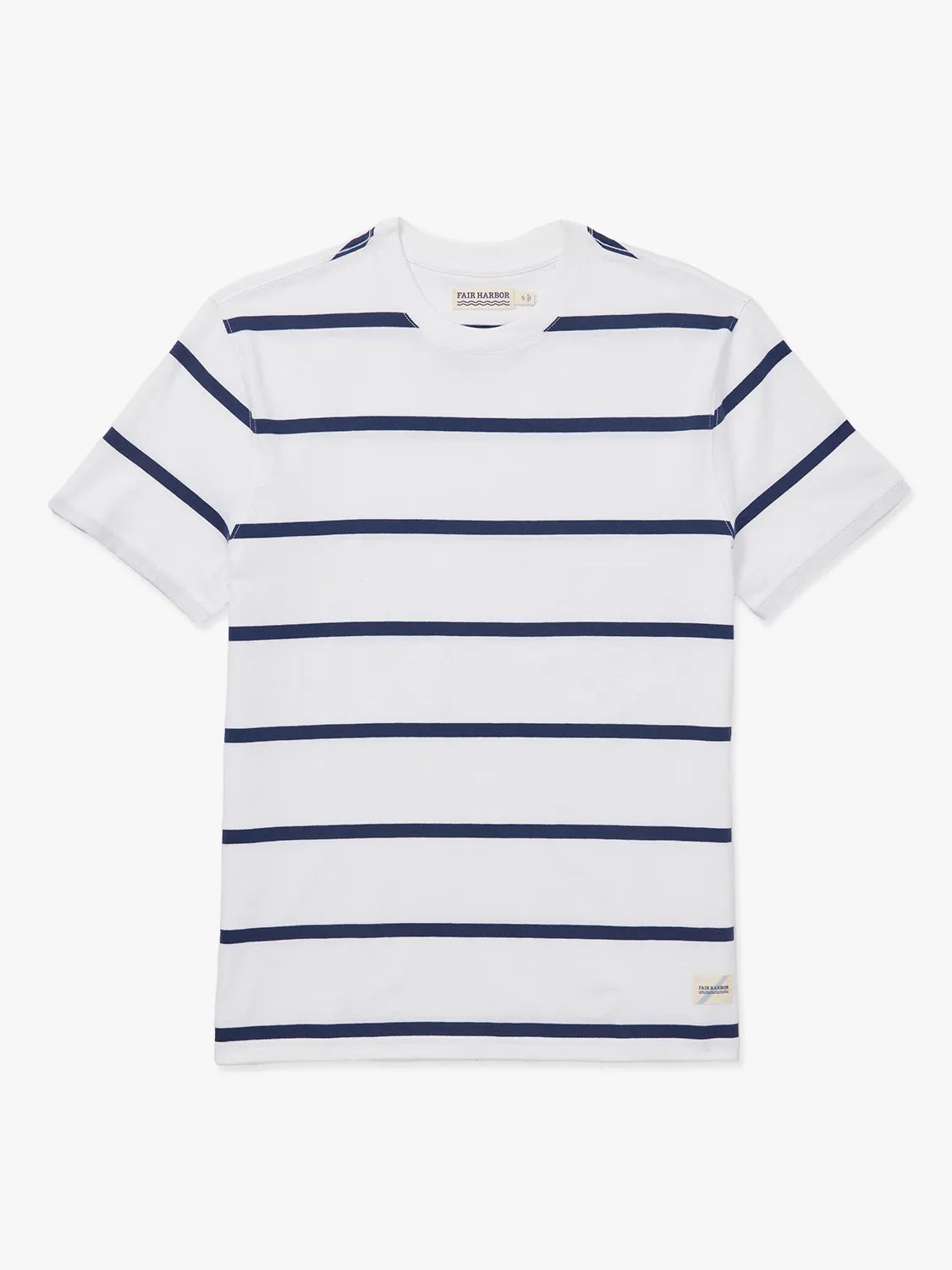 Fair Harbor Saltaire Tee - Beach Navy Stripe